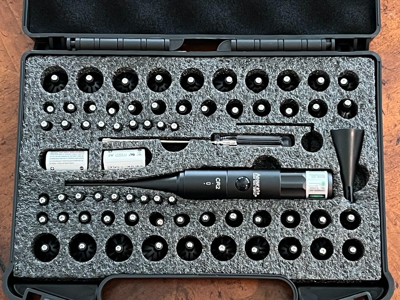 Visiofire Tool-Free Laser Bore Sight Kit : Green Laser Bore Sighter with 64 Upgraded Adapters fit 0.17 to 12 GA Calibers| Multi-Caliber Laser Bore Sighting Kit for All Gun| Powerful Boresighter customer photo 2