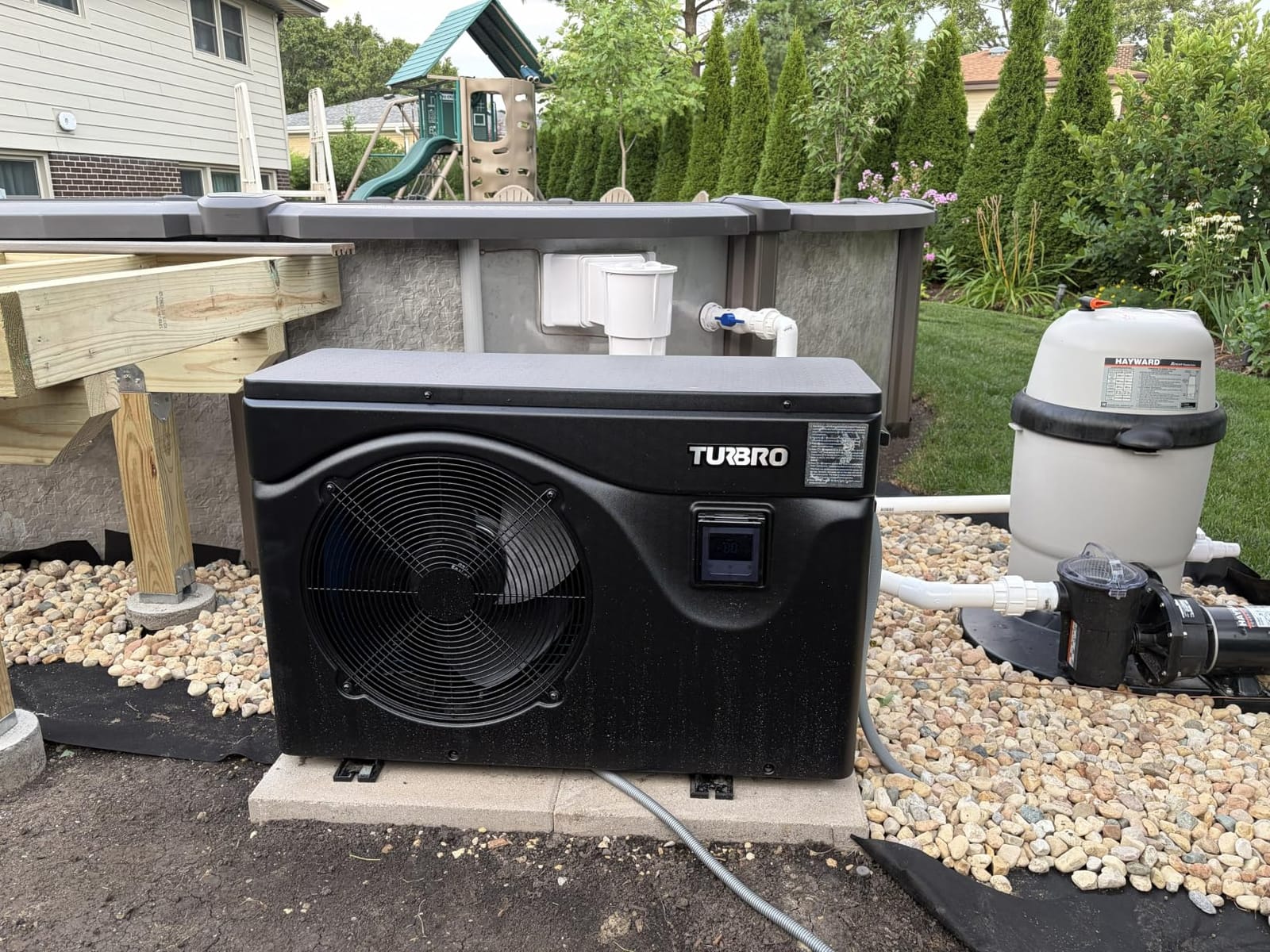 TURBRO 50,000 BTU Inverter Pool Heater, Up to 15,000 Gallons, 220-240 V customer photo 2