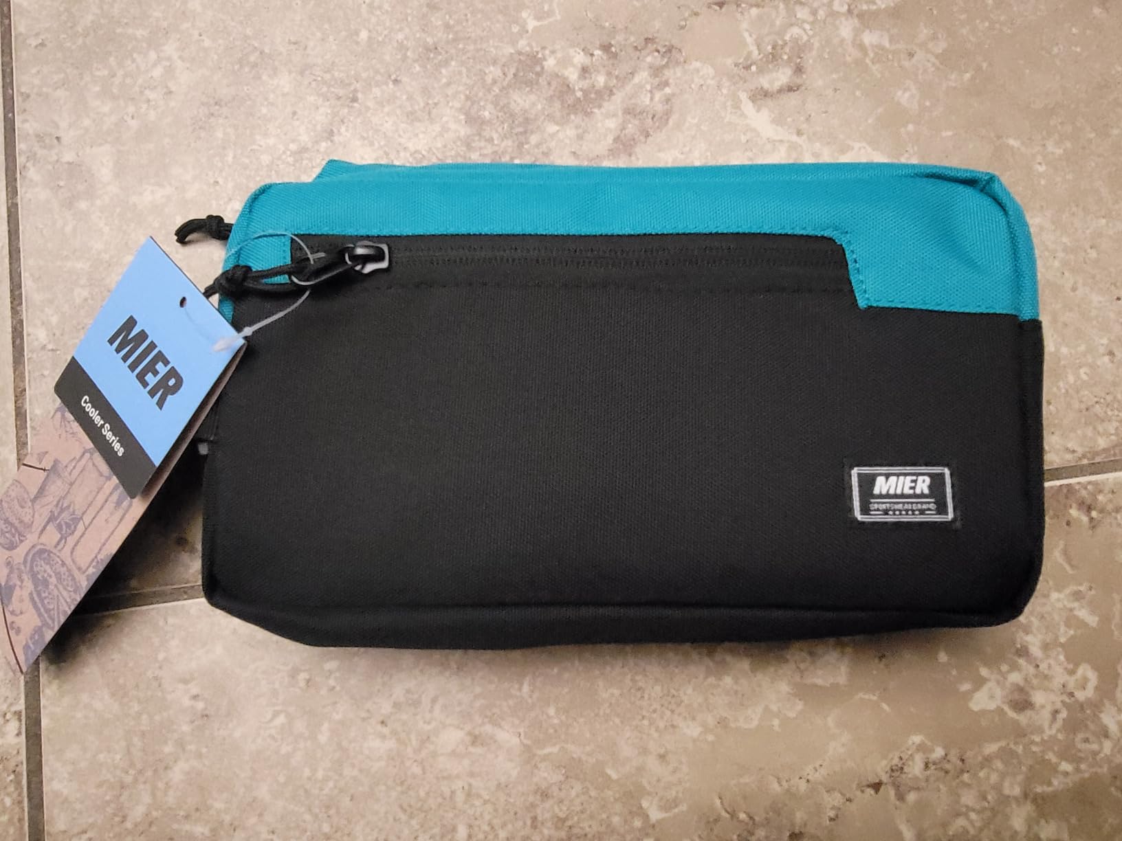 MIER Small Freezable Snack Bags Mini Cooler with 2 Gel Packs, Dark Blue customer photo 1