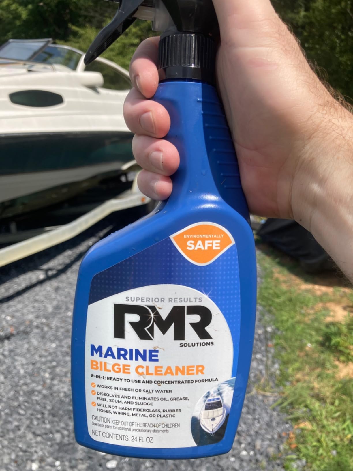 RMR Marine Bilge Cleaner, Professional Strength Cleaning Wash, Odor Remover & Protectant, 24 Ounce Spray customer photo 2