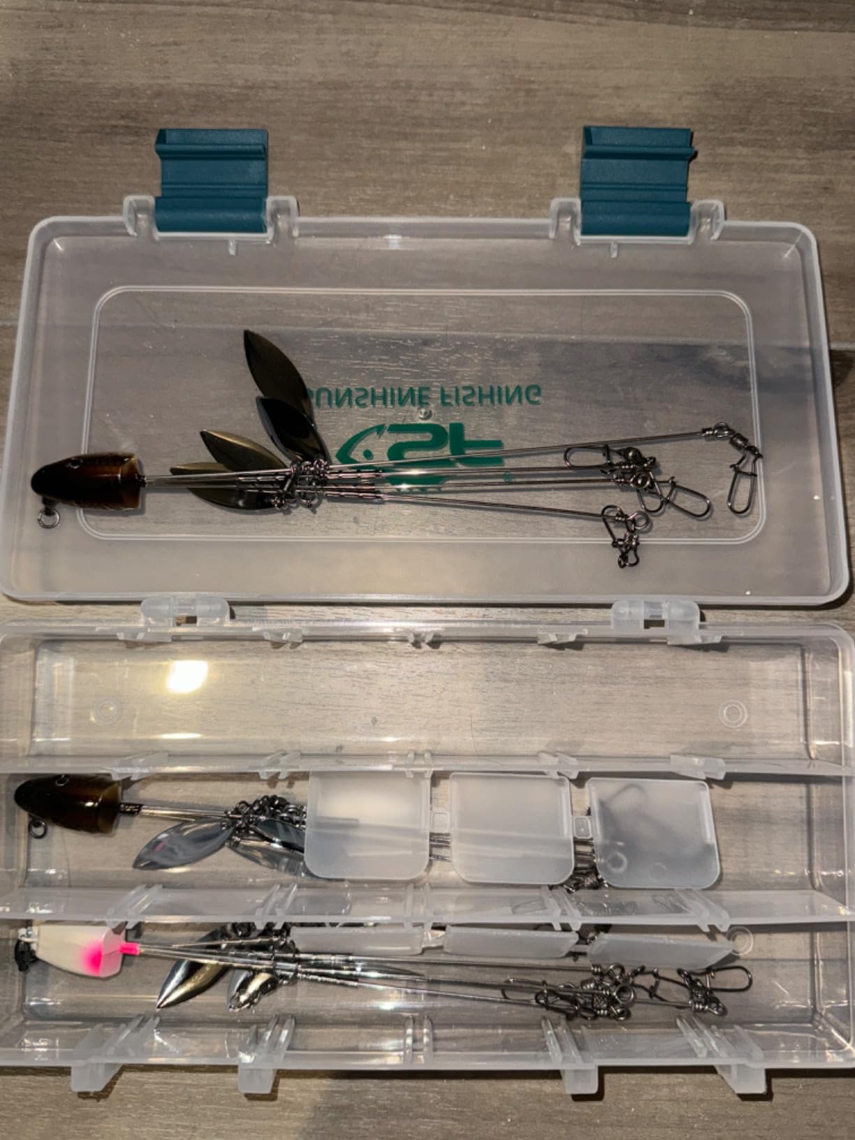 SF 4/8 Blades Alabama Rigs Umbrella Fishing Rigs Lure for Bass Fishing | 9.1inches/23cm shiney realistic simulated fish head strength flexibility schooling effect Bait Rigs high quality copper customer photo 1