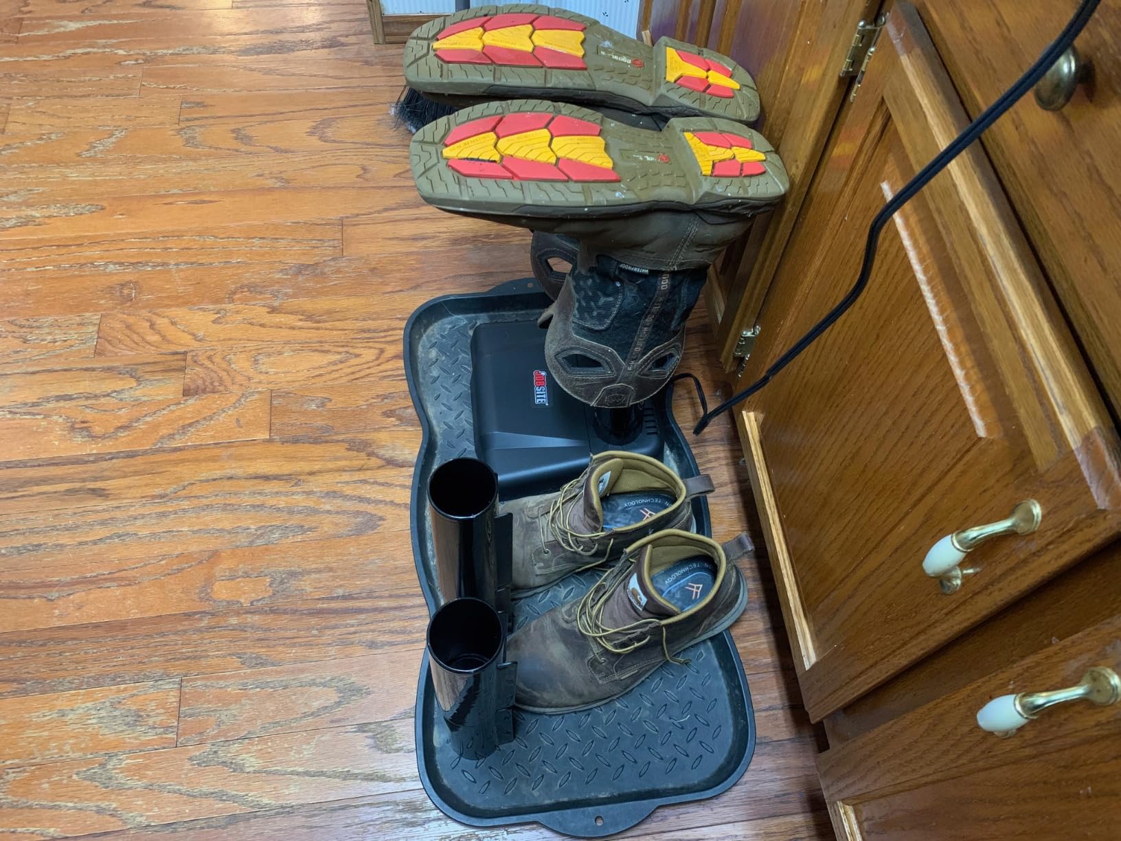 JobSite Wader Boot Dryer - Silent Boots Dryer for Chest Waders & Waist Waders - Fanless Convection Dry - Helps Reduce Odor customer photo 1