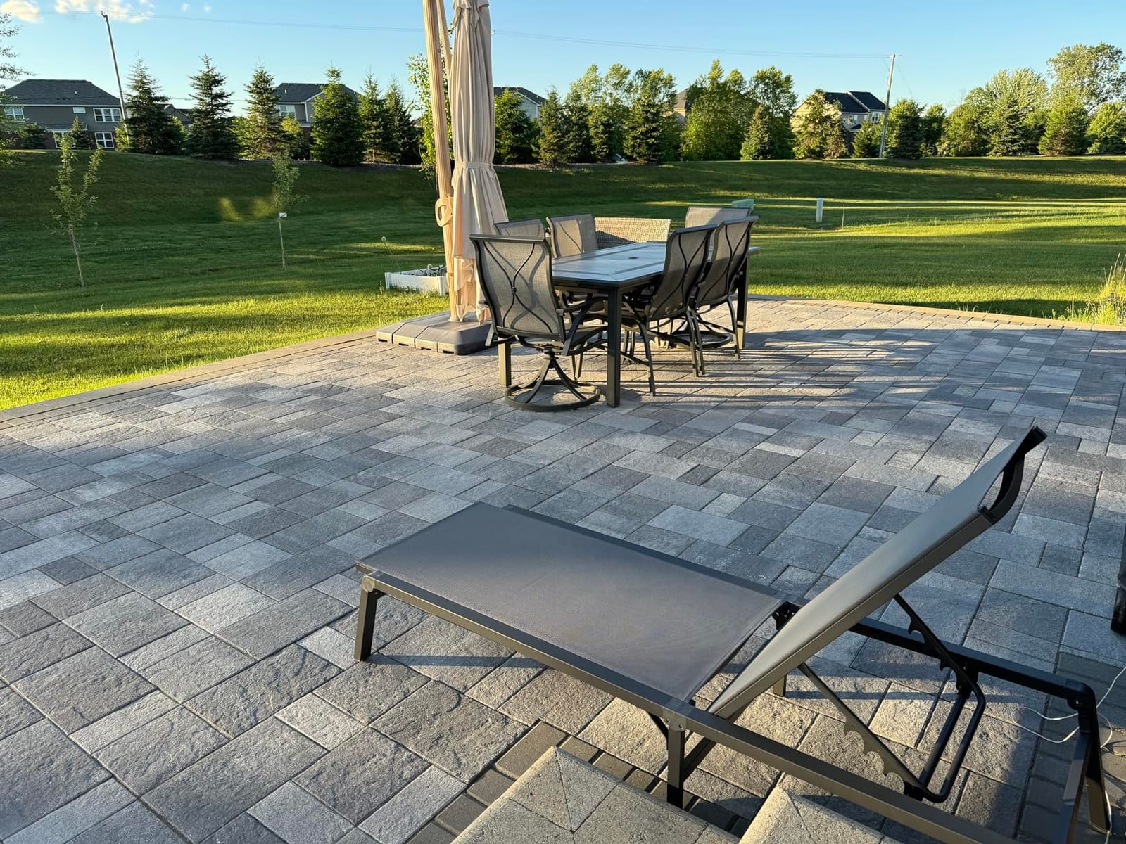 Ciokea Aluminum Chaise Lounge Ourdoor - Foldable & Assemble Free Outdoor Lounge Chair with 5 Adjustable Backrest, Patio Lounge Chair for Outside Poolside Beach Pool, White customer photo 2