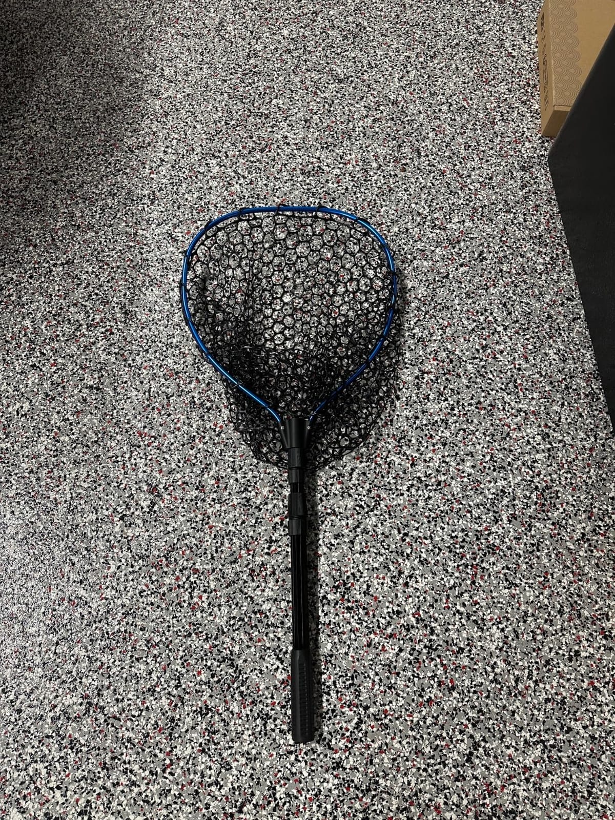 Telescoping Metal Lock Fishing Net Blue Aluminum Alloy Rubber Fish Net - Adjustable Length Lightweight Foldable Large Fishing Net with Handle Collapsible Extendable Fishing Accessories customer photo 1
