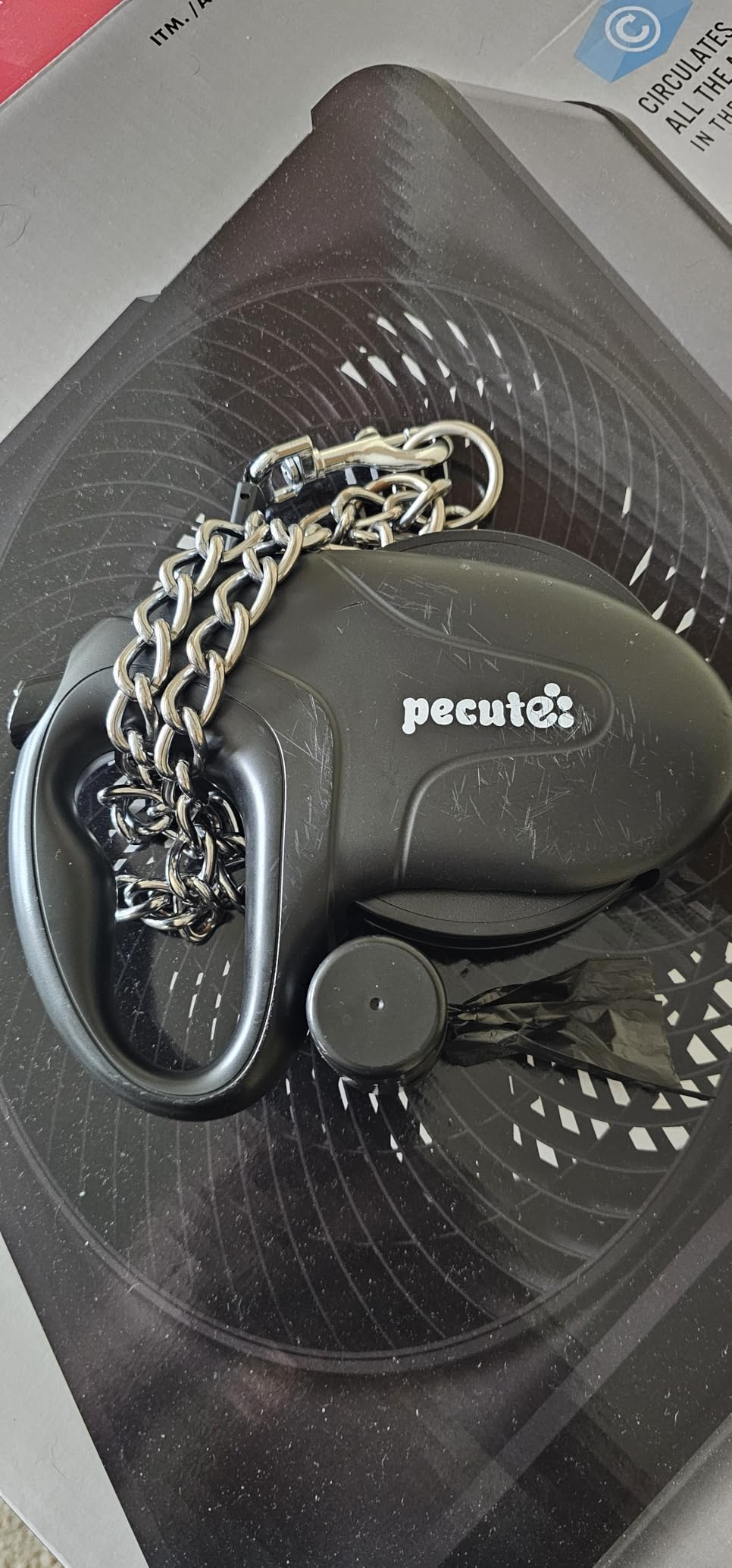 Pecute 32ft Retractable Dog Leash with Reflective Strips, 360° Tangle-Free, One-Button Control & Sturdiness Nylon Material, Long Leash Retractable with Poop Bag Holder for Medium Large Dog customer photo 1