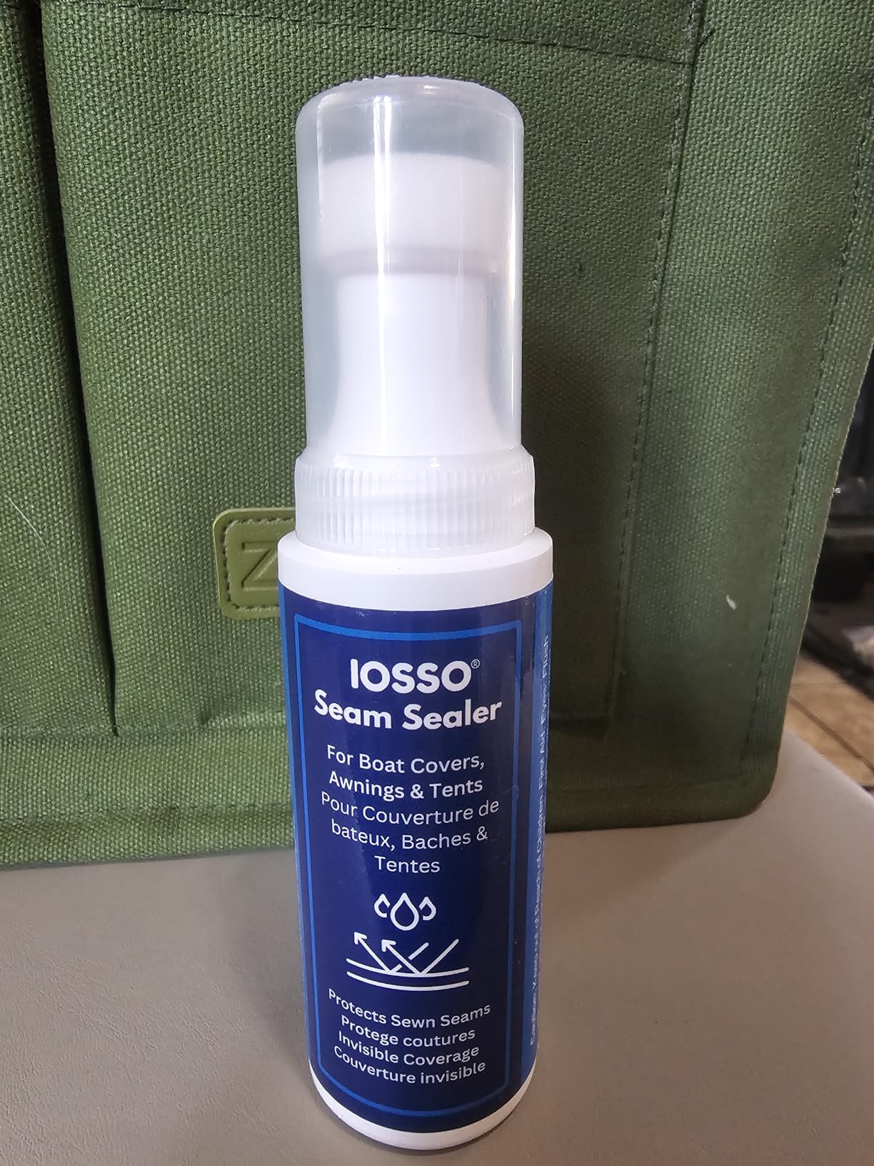 Iosso Seam Sealer for Outdoor Fabric, Tent Seam Sealer Water Repellent, 4 oz customer photo 2