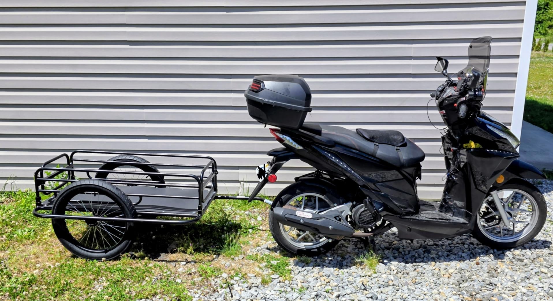 VEVOR Bike Cargo Trailer, 70/275 lbs Load Capacity with Universal Hitch | Foldable Compact Storage & Quick Release 20