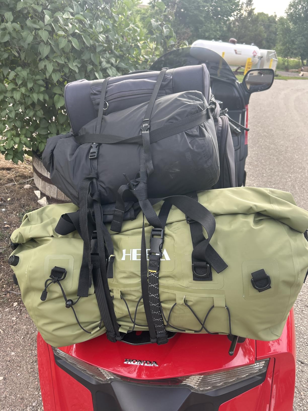 HEETA Waterproof Duffel Bag Travel Motorcycle Dry Bag Backpack 60L/80L/110L customer photo 1