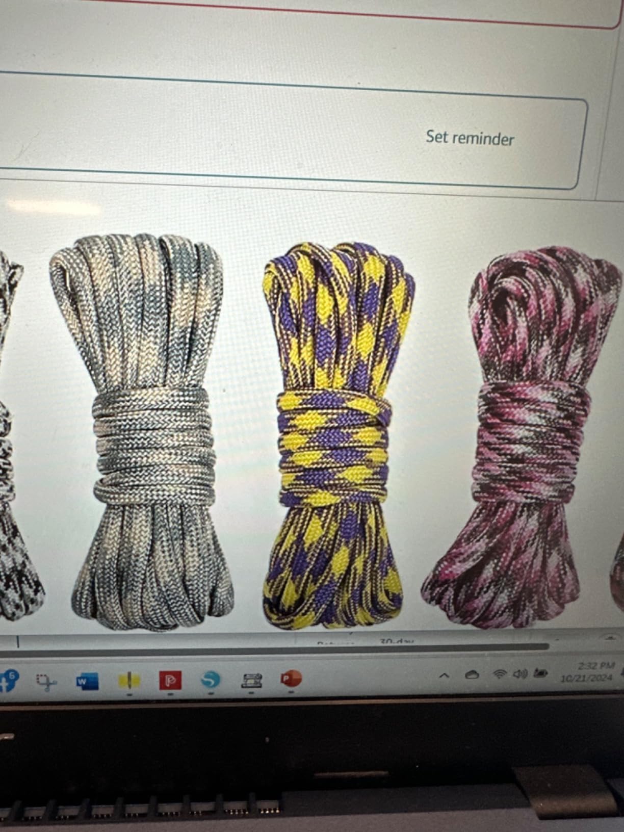 24 Colors Paracord Cord Multifunction 550lb Paracord Crafting Kit | for Making Lanyards, Bracelets, Dog Collars and DIY Projects customer photo 2