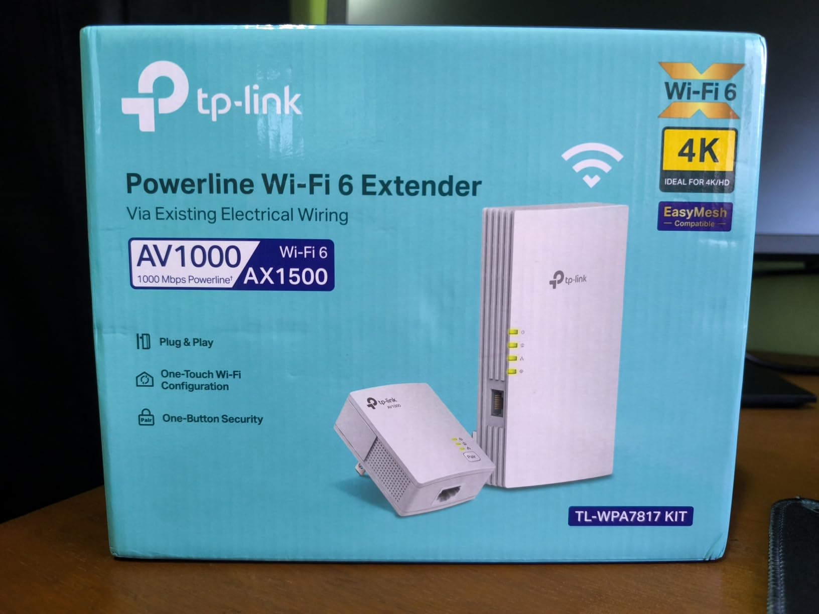 TP-Link AV1000 Powerline Ethernet Adapter+AX1500 Wi-Fi 6 WiFi Extender KIT customer photo 2