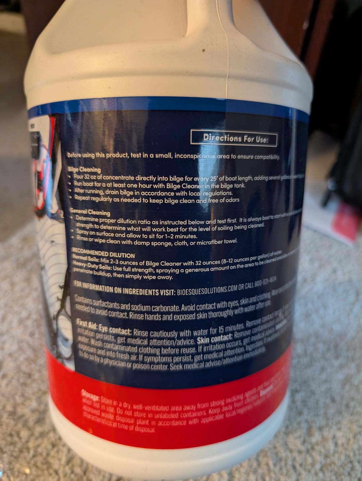 Bioesque Marine Heavy Duty Bilge Cleaner Concentrate, 1 Gallon (Pack of 1) customer photo 1