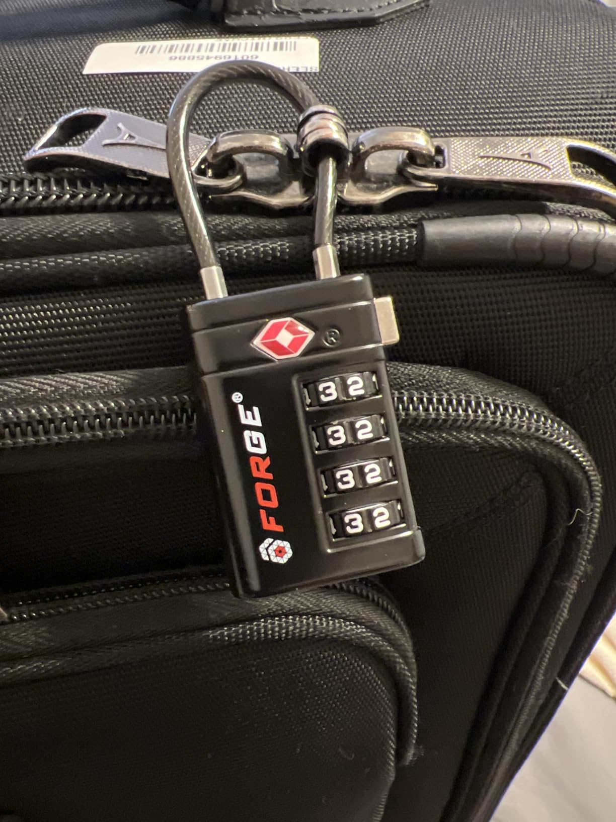 Forge Open Alert TSA Approved Luggage Locks, TSA Travel Locks, Zinc Alloy Body. Black 2 Locks. customer photo 1
