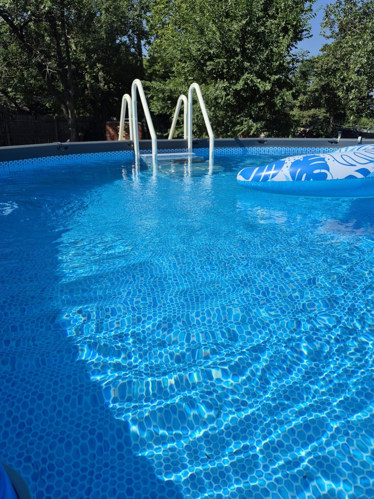VINGLI Pool Ladder for Above Ground Pools 4-Step, Safety Stair - Beige&Gray customer photo 1