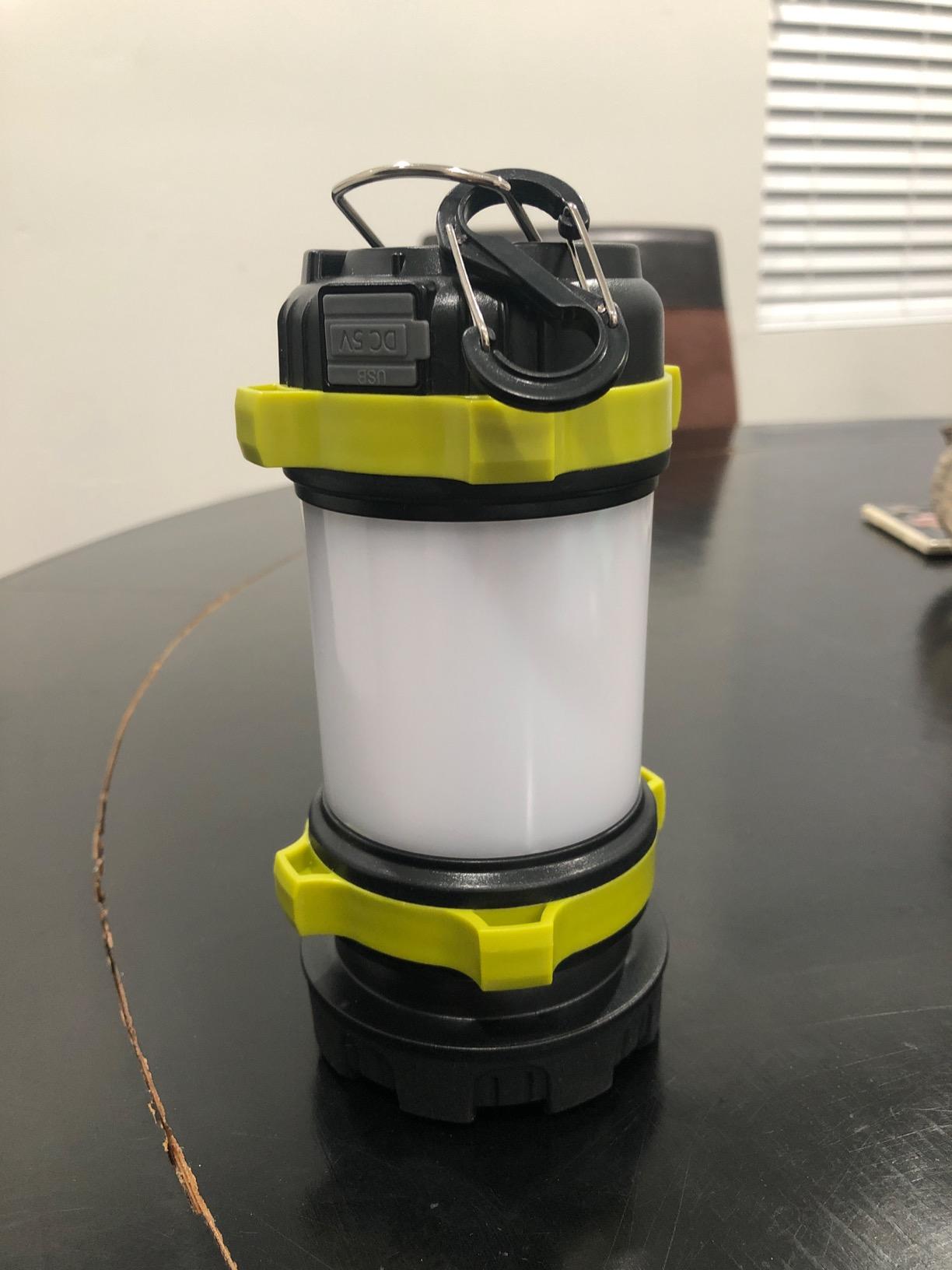 4-Pack Solar Camping Lanterns,Rechargeable LED with USB/Solar/AA Battery,Magnetic Base,Hanging Hook,Collapsible, Waterproof for Emergency, Hiking,Hurricane,Campsites,Lanterns for Power Outages customer photo 2