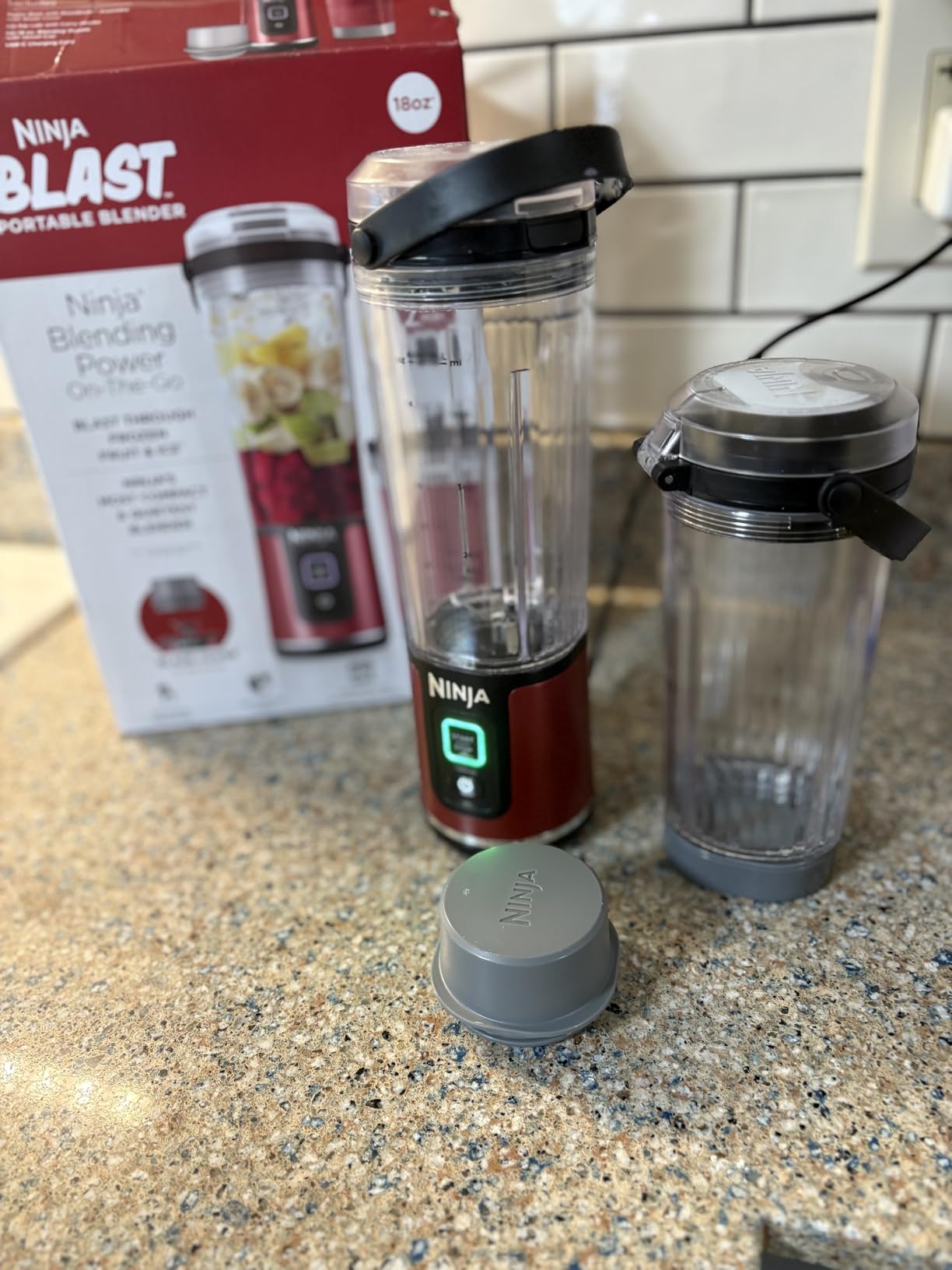 Ninja Blast Portable Blender & Accessories, 18oz, Grey, CL155AGY customer photo 1