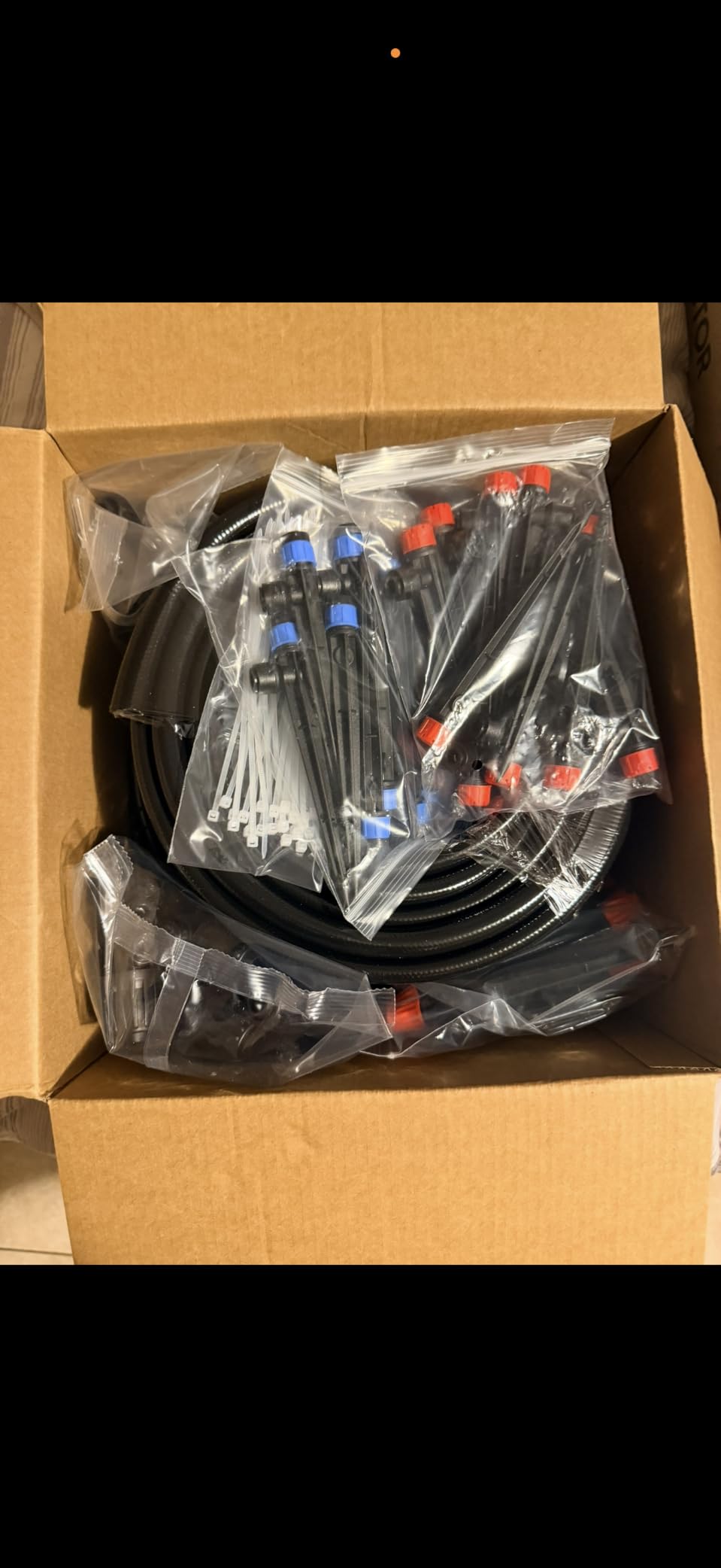 230FT Drip Irrigation System for Garden with 40 Nozzles & Emitters, Garden Watering System with 1/2