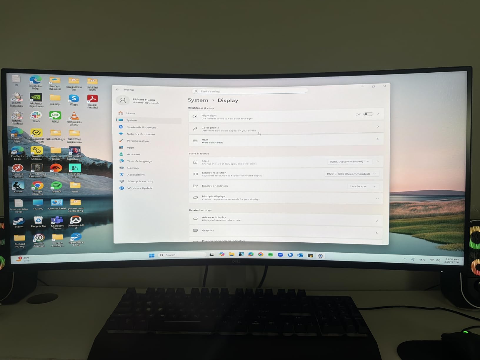 Dell 34 Monitor S3425DW, WQHD VA, 120Hz, FreeSync Premium, Eye Comfort customer photo 1