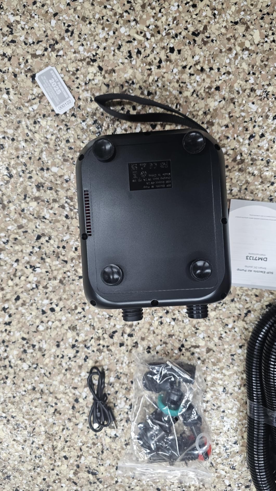20PSI Electric Paddle Board Pump, Smart Rechargeable SUP Pump with DC 12V Car Connector, Inflation and Deflation Air Pump with Auto-Off for SUP, Kayaks, Tents, Air Mattress, Pool Floats, Inflatables customer photo 1