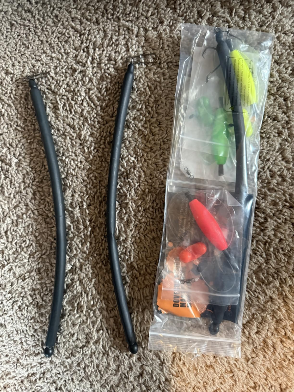 Dovesun 6PCS Catfish Rigs Kit Santee Rig with Catfish Float Rattler Dragging Weights Catfishing Tackle Circle Hook Size 5/0 8/0 Weight Size 2OZ/3OZ/4OZ customer photo 2