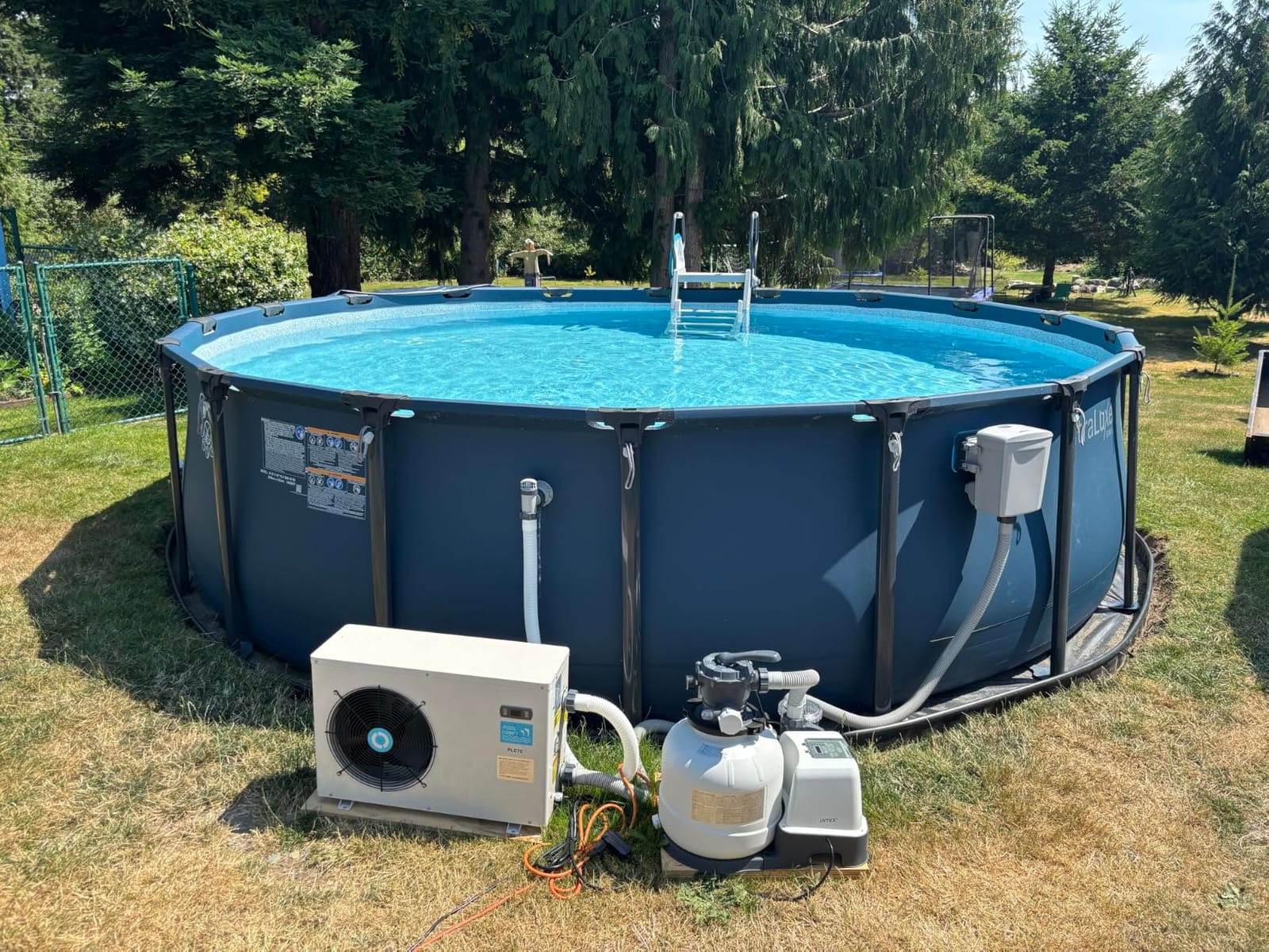 POOLCOMFT 22462 BTU Swimming Pool Heat Pumps, Electric Pool Heater for 7000 Gallons Above Ground and Inground Pools, 120V/60Hz Plug-in Pool Warmers, Ultra-Quiet 38 dB, Fast Heating customer photo 1