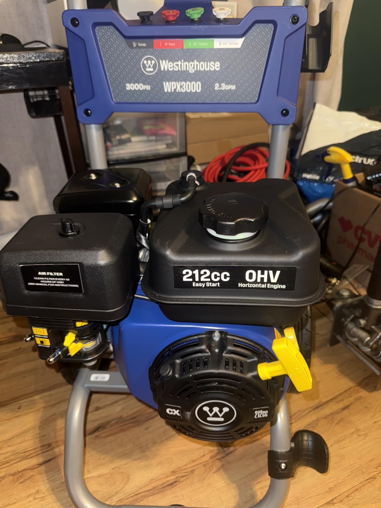 Westinghouse WPX3000 Gas Pressure Washer, 3000 PSI and 2.3 GPM, Spray Gun and Wand, 4 Nozzle Set, for Cars/Fences/Driveways/Homes/Patios/Furniture customer photo 2
