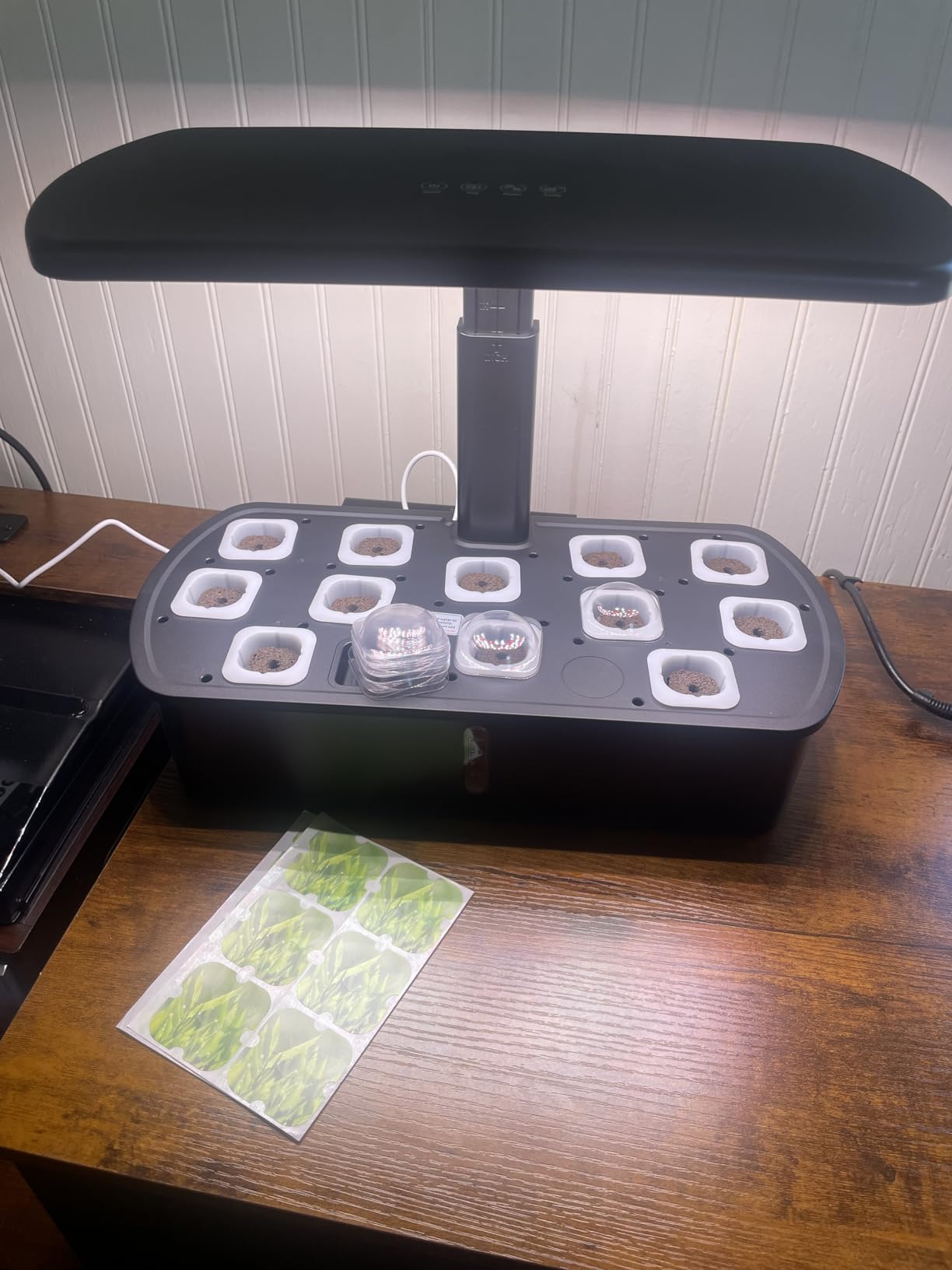 litokam Hydroponics Growing System Kit, 15-Pod Indoor Herb Garden Planter with 24W Grow Light & APP Control, Indoor Gardening System with 2 Grow Modes, Quiet Pump & 24H Timer customer photo 2