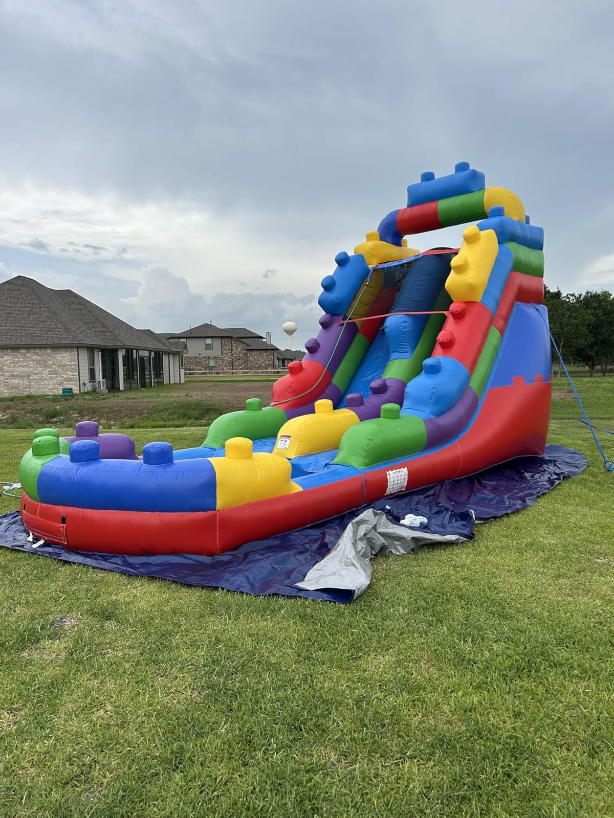 HeroKiddo 16ft Ocean Wave Commercial Inflatable Water Slide with Blower customer photo 1