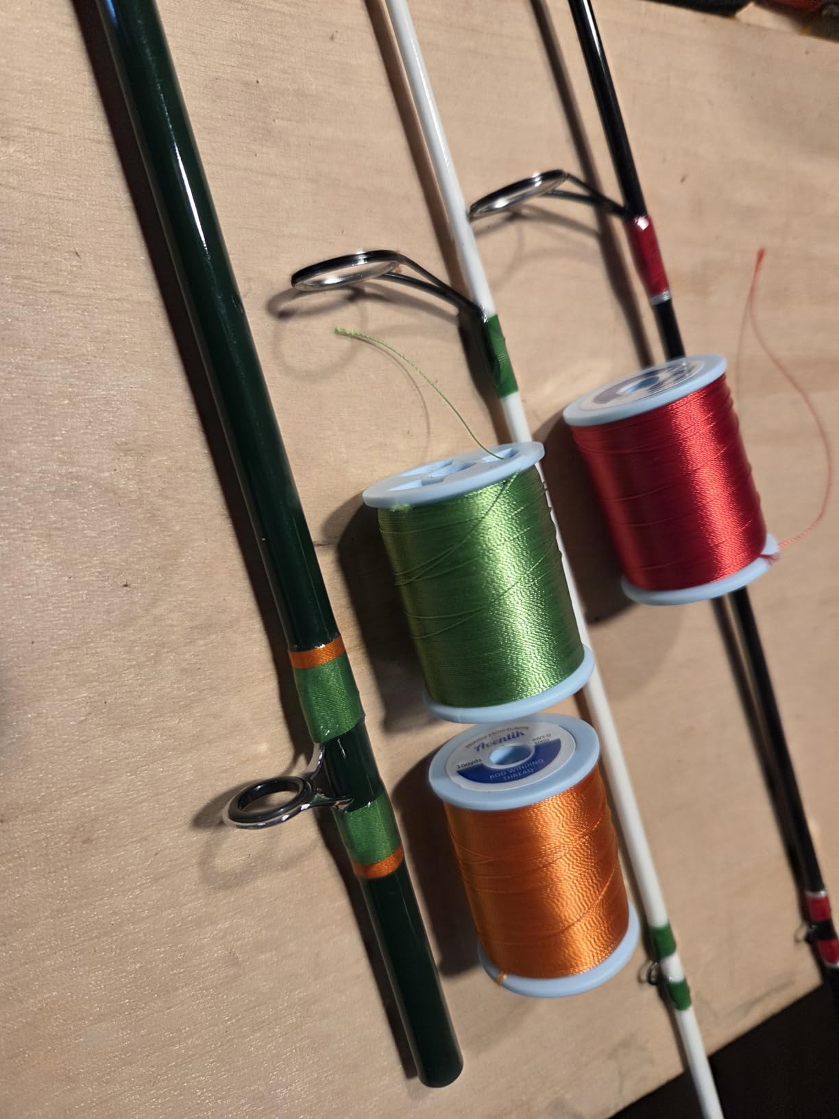 Aventik Nylon Fishing Rod Wrapping Thread for Guide Replacement | Rod Building 500D/100YDS 8PCS Nylon Thread Fishing Rod Building Supplies customer photo 1