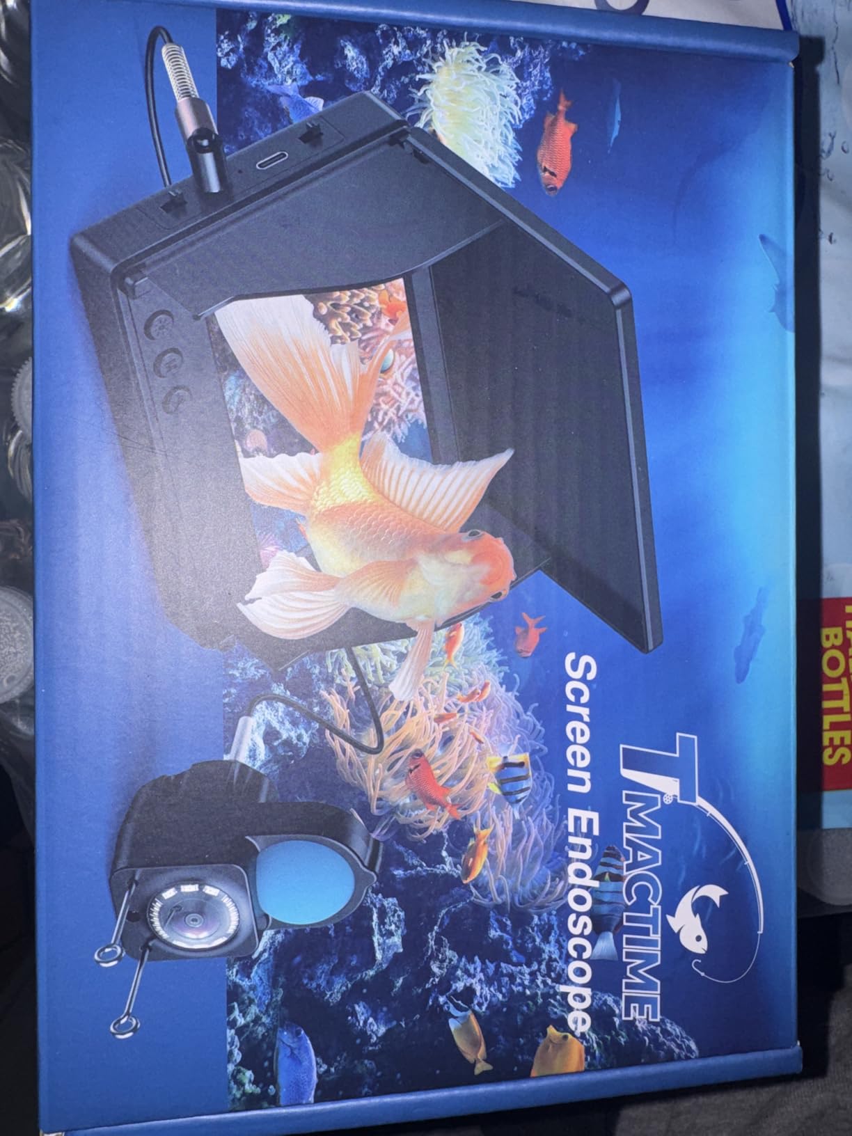Underwater Fishing Camera TMACTIME 1080P HD, Portable Fish Finder with 4.3
