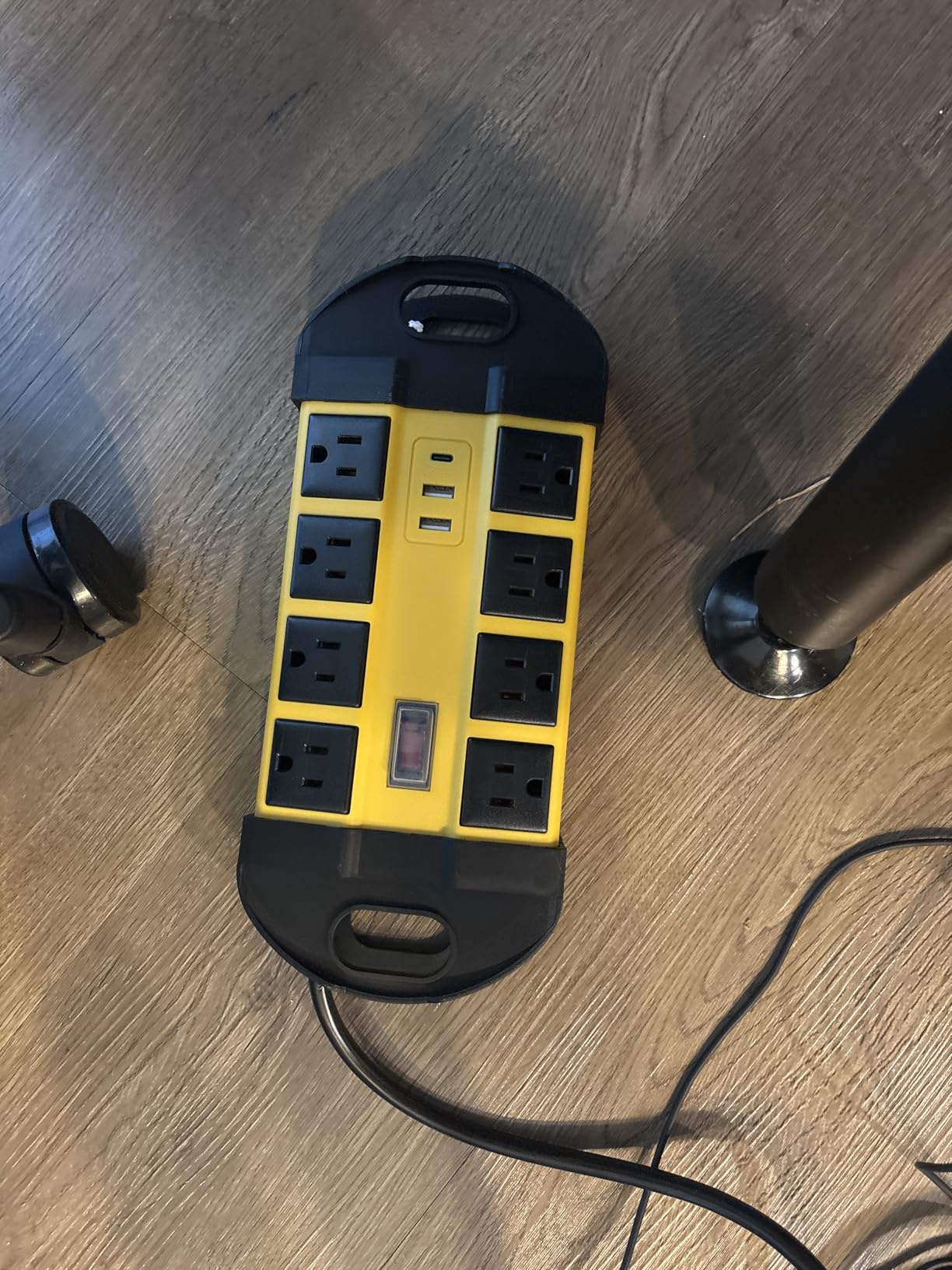 HHSOET Outdoor Weatherproof 8 Outlet Power Strip, IPX6, Yellow, 6FT customer photo 1
