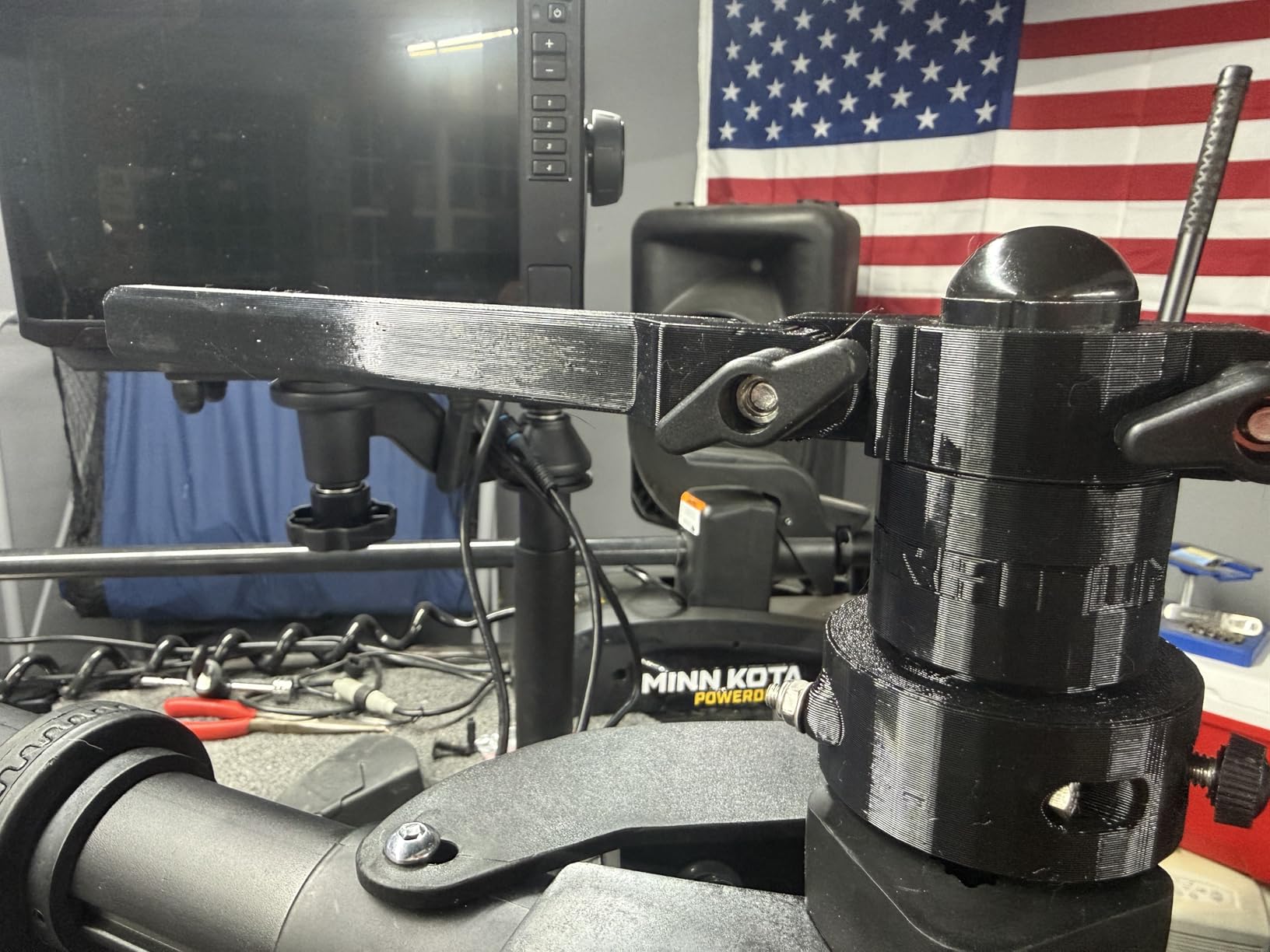 Transducer Pole with Deck Stand Mount (Stand Not Included), Boat Mount, 30