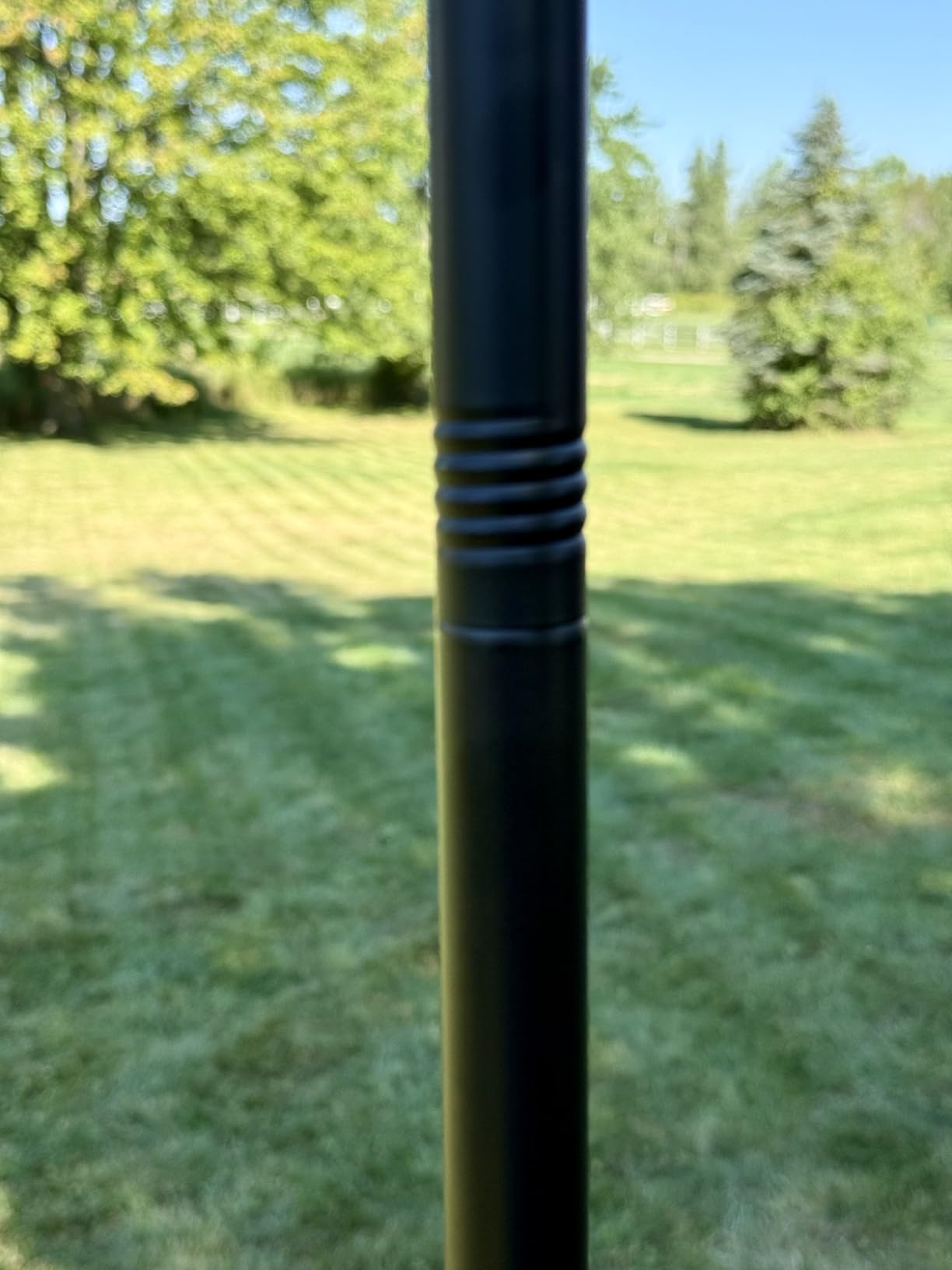 String Light Poles for Outside, 4 Pack 10 ft Adjustable Light Poles | Heavy Duty, Weather Resistant, 5 Prong Stable Base, Ground & Fence Mount, Fence Clips Included, For Patio Garden Porch Decor customer photo 2