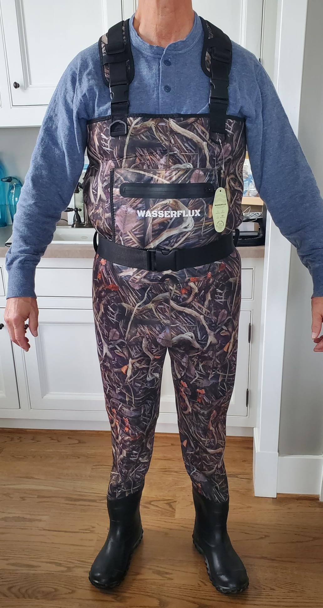 4mm Neoprene Chest Waders with Boots for Men | Built with 800G Insulated Boots and 8mm Reinforced Knees, Waterproof Gear for Fishing, Hunting and Outdoors customer photo 2