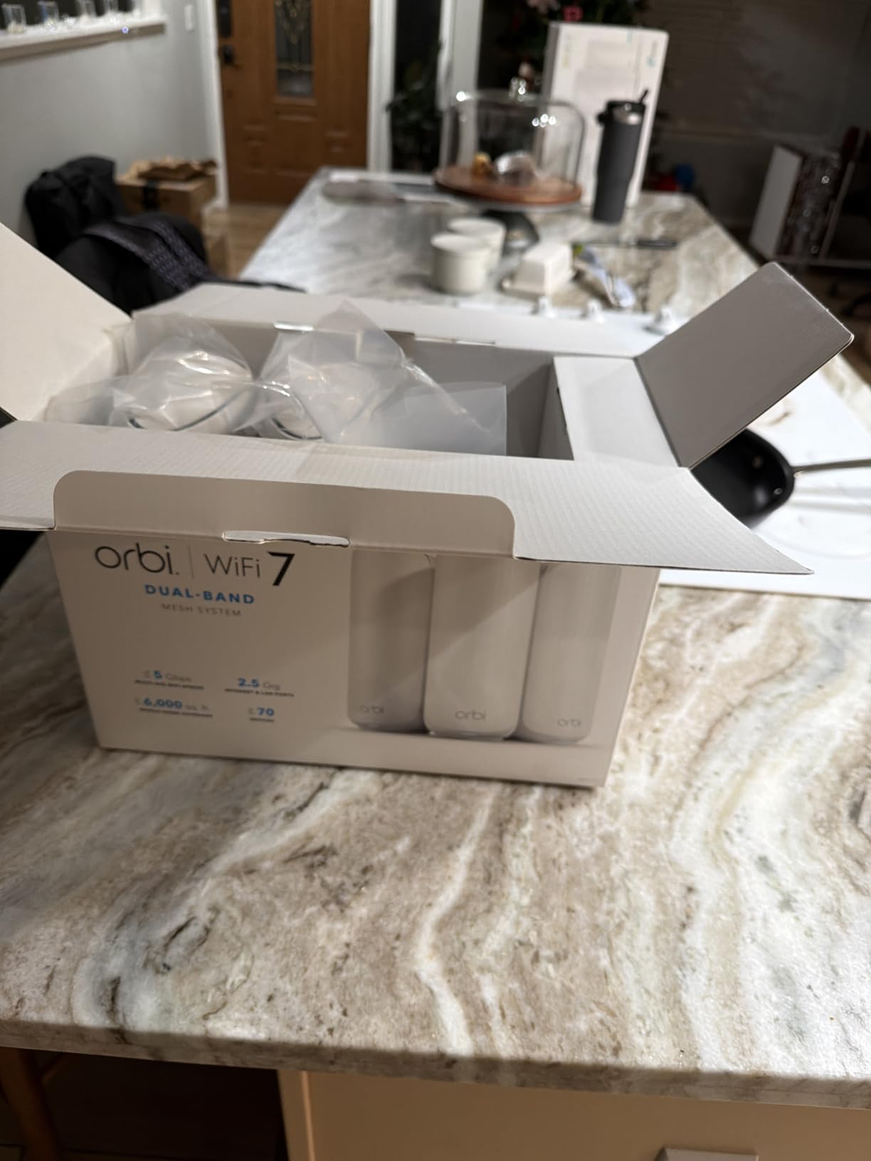 NETGEAR Orbi 370 Series WiFi 7 Mesh System, Up to 6,000 sq ft., 3 Pack customer photo 1