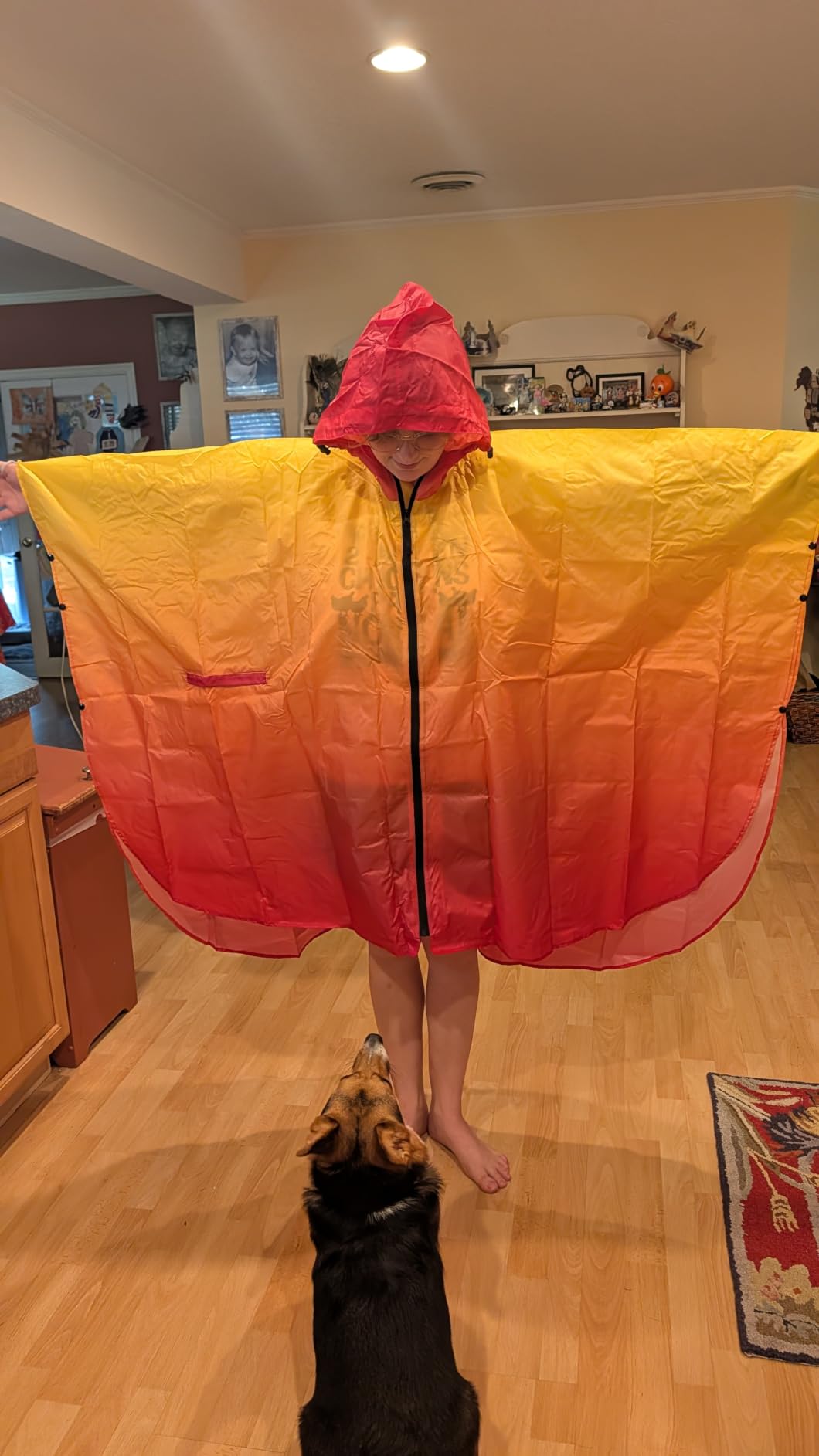SaphiRose Adult Rain Poncho Waterproof Hooded Zipper Raincoat with Pockets customer photo 1