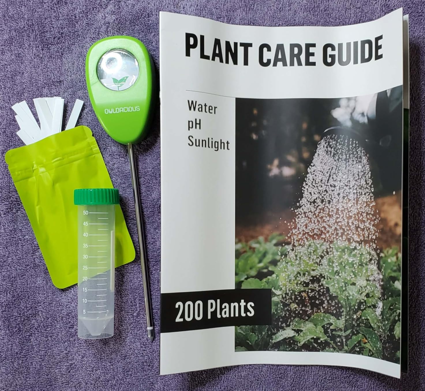 Indoor Plant Care Kit - Soil Moisture Meter, 200+ Houseplant Watering Guidebook & pH Test Strips (25 Counts) - Plant Mom Gifts, Starter Tool Set for Monstera, Succulent & Fiddle Leaf Fig customer photo 1