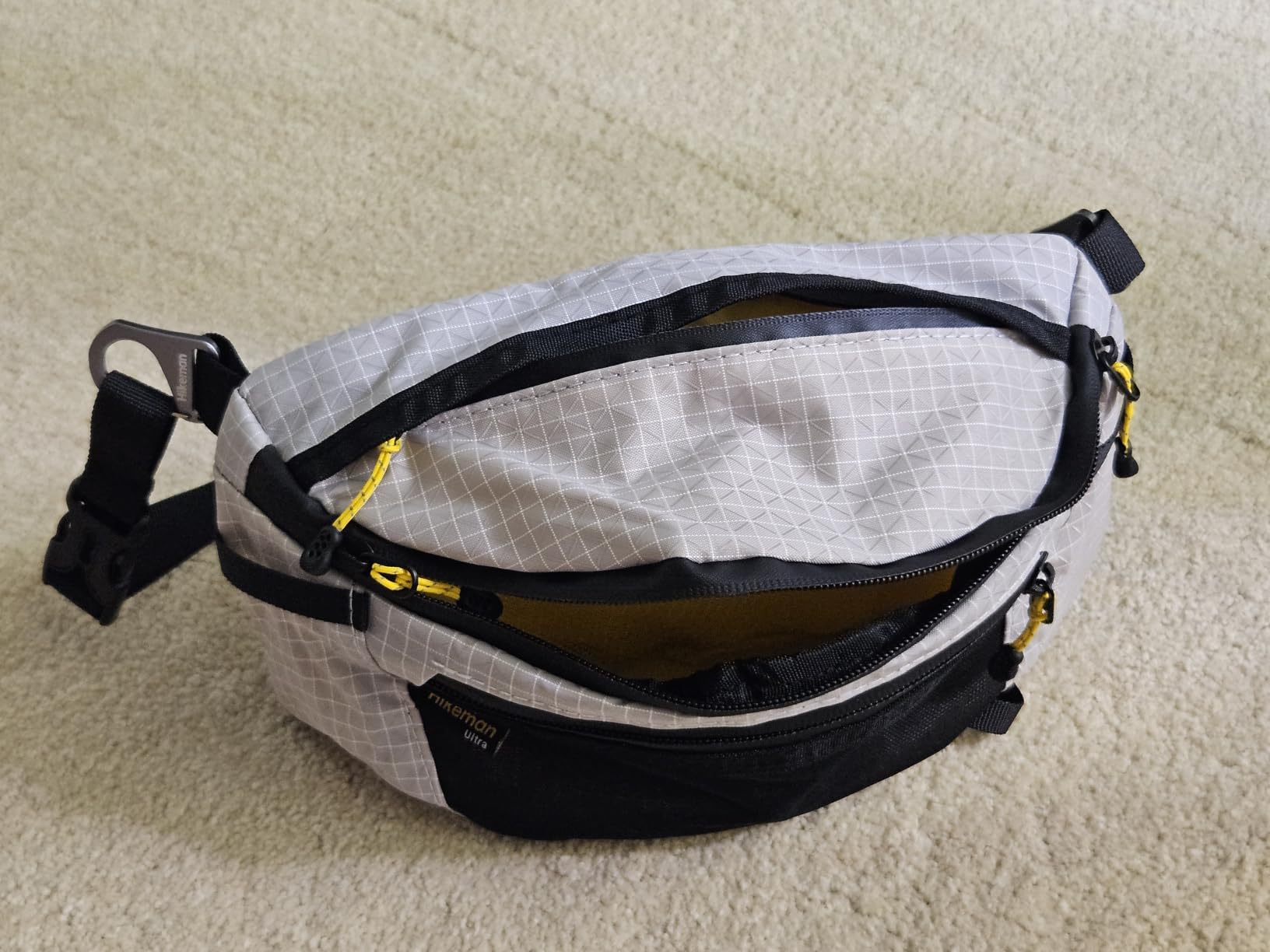 HIKEMAN Waist Bag Strap Pack Pouch for Backpack Lightweight Phone Pocket | Large Capacity and Waterproof Fanny Pack Multi-functional Outdoor Bag for Hiking Running Travel Cycling (Black) customer photo 1