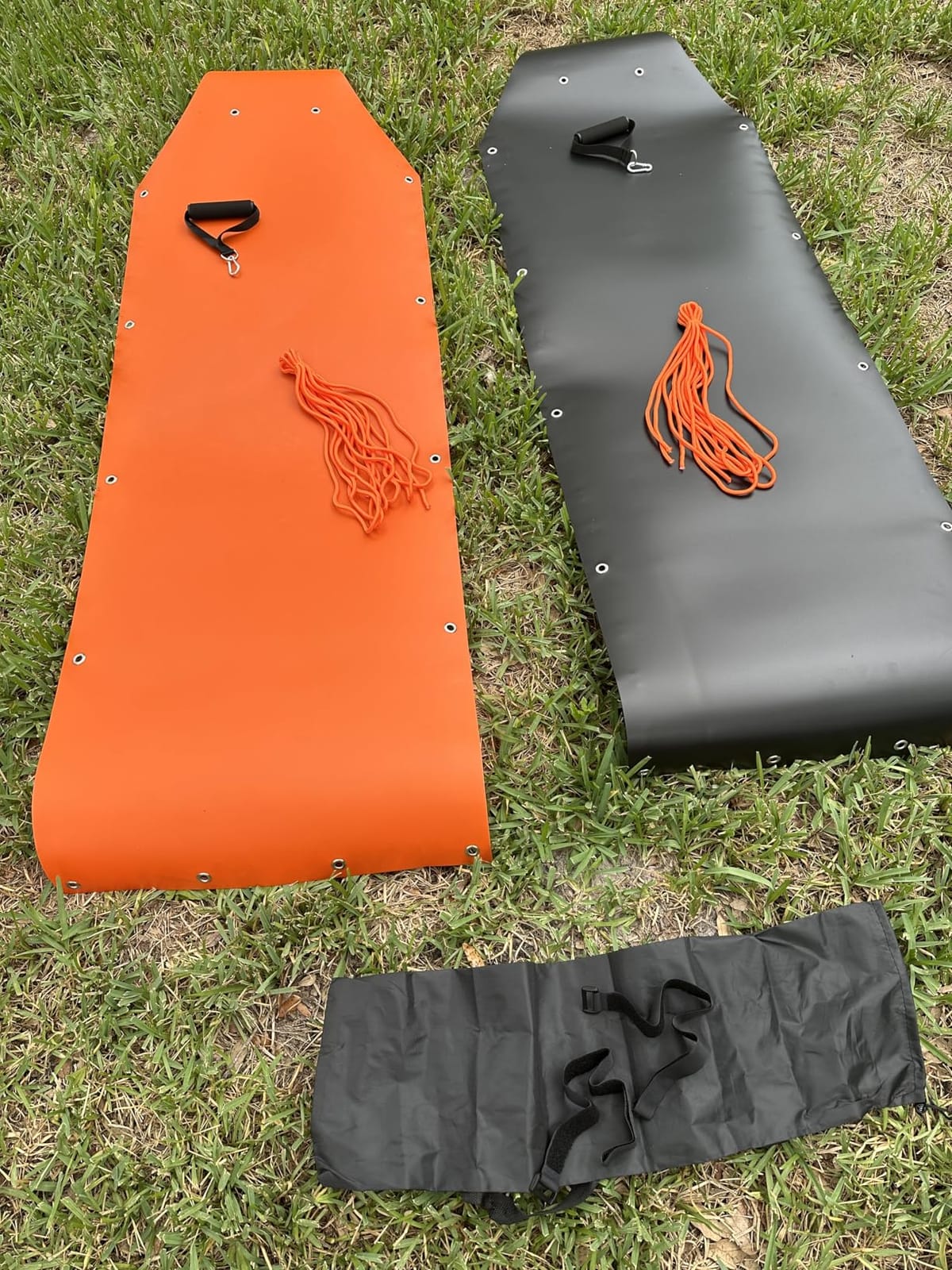 2-Pack Deer Drag Sled - Heavy-Duty 600D PVC Tear-Resistant Hunting Mats, Portable 73