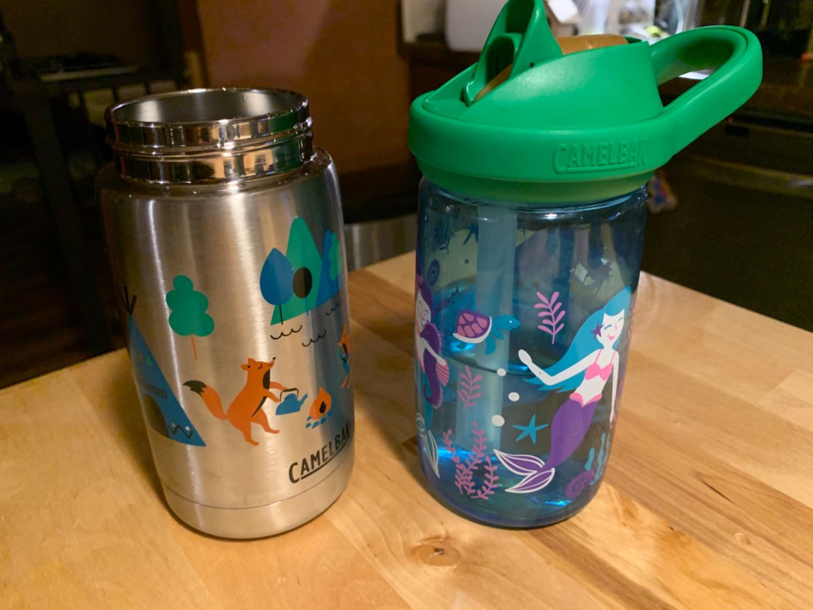 CamelBak Eddy+ Kids Stainless Steel Bite Valve Water Bottle 12oz, Sharks customer photo 2