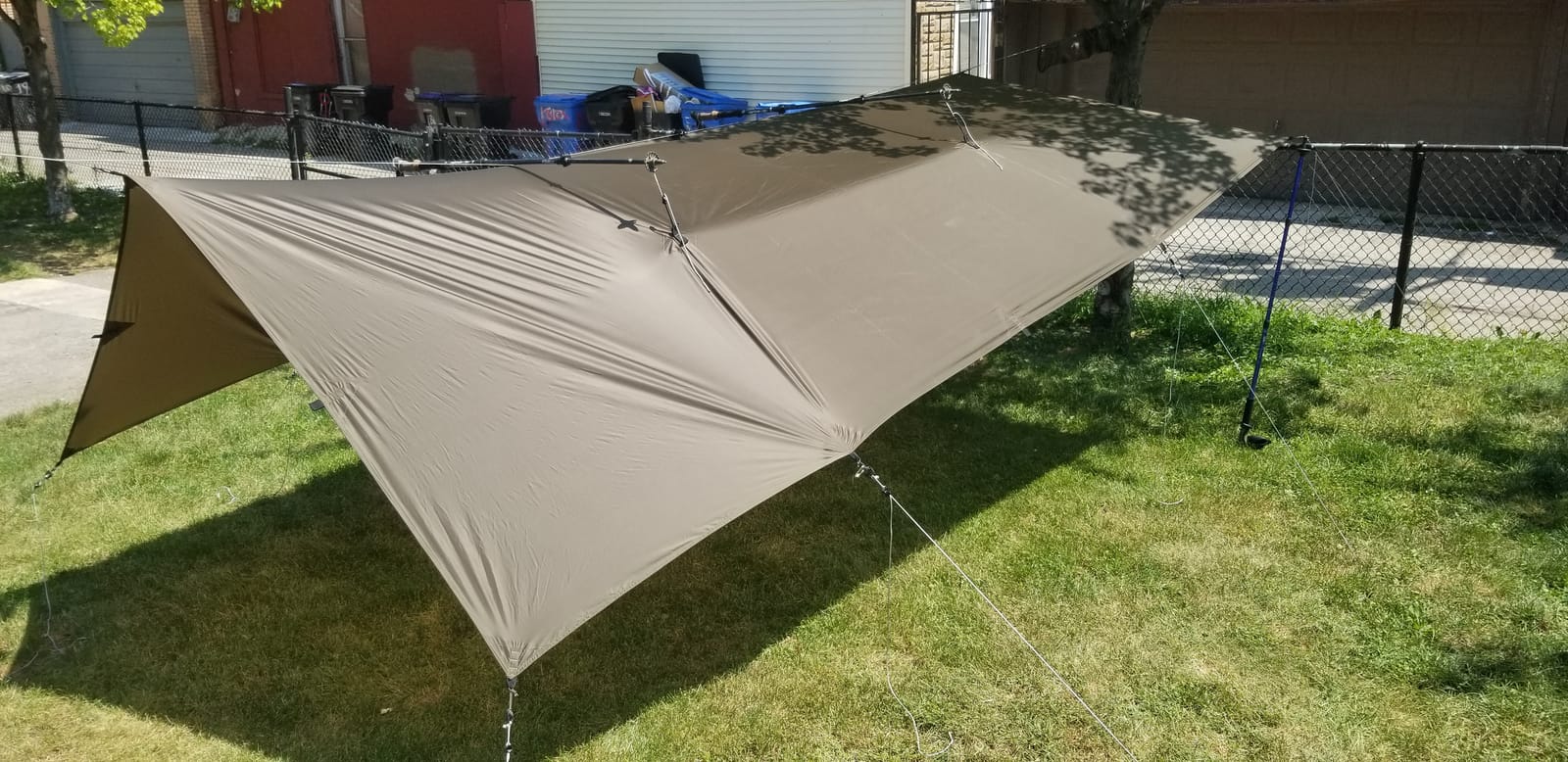 Onewind 10x10ft Waterproof Camping Tarp, Ultralight Silnylon Tarp Shelter | Versatile Setup, Lightweight Emergency Shelter, Survival Tent Tarp, for Hiking Backpacking Bushcraft, OD Green customer photo 1