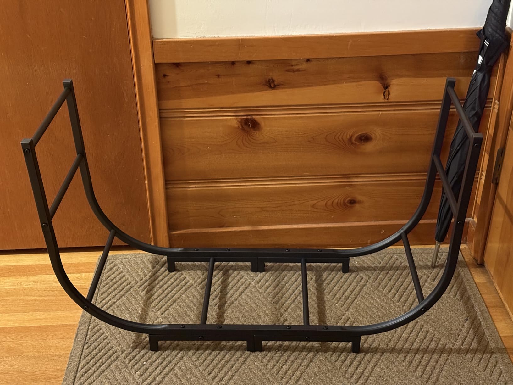facka 40 Inch Firewood Rack Outdoor with Cover, Metal Wood Rack customer photo 1