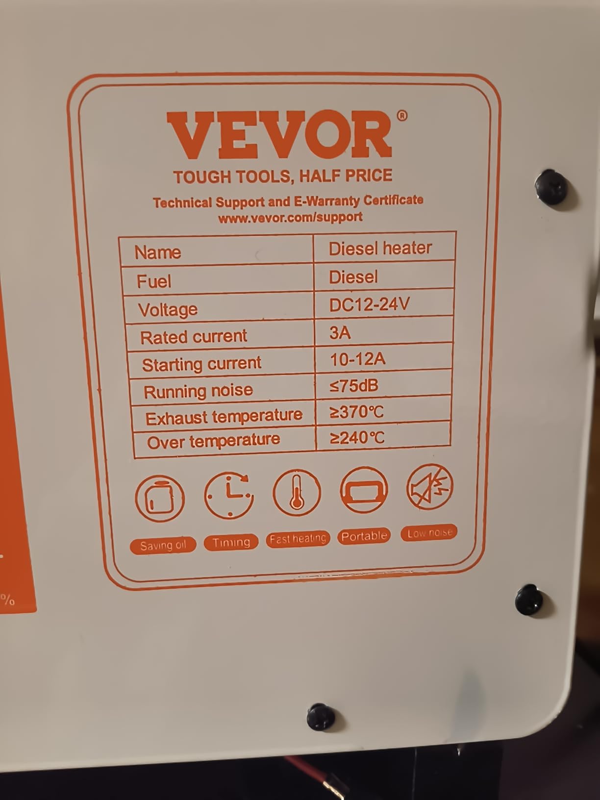 VEVOR Diesel Heater 8KW, DC 12V/24V, All in One Portable Diesel Heater with Bluetooth APP Control, Remote Control and LCD Screen, 1.3 Gal Fuel Tank for Trucks, Vans, RVs, Campers, and Garages customer photo 2