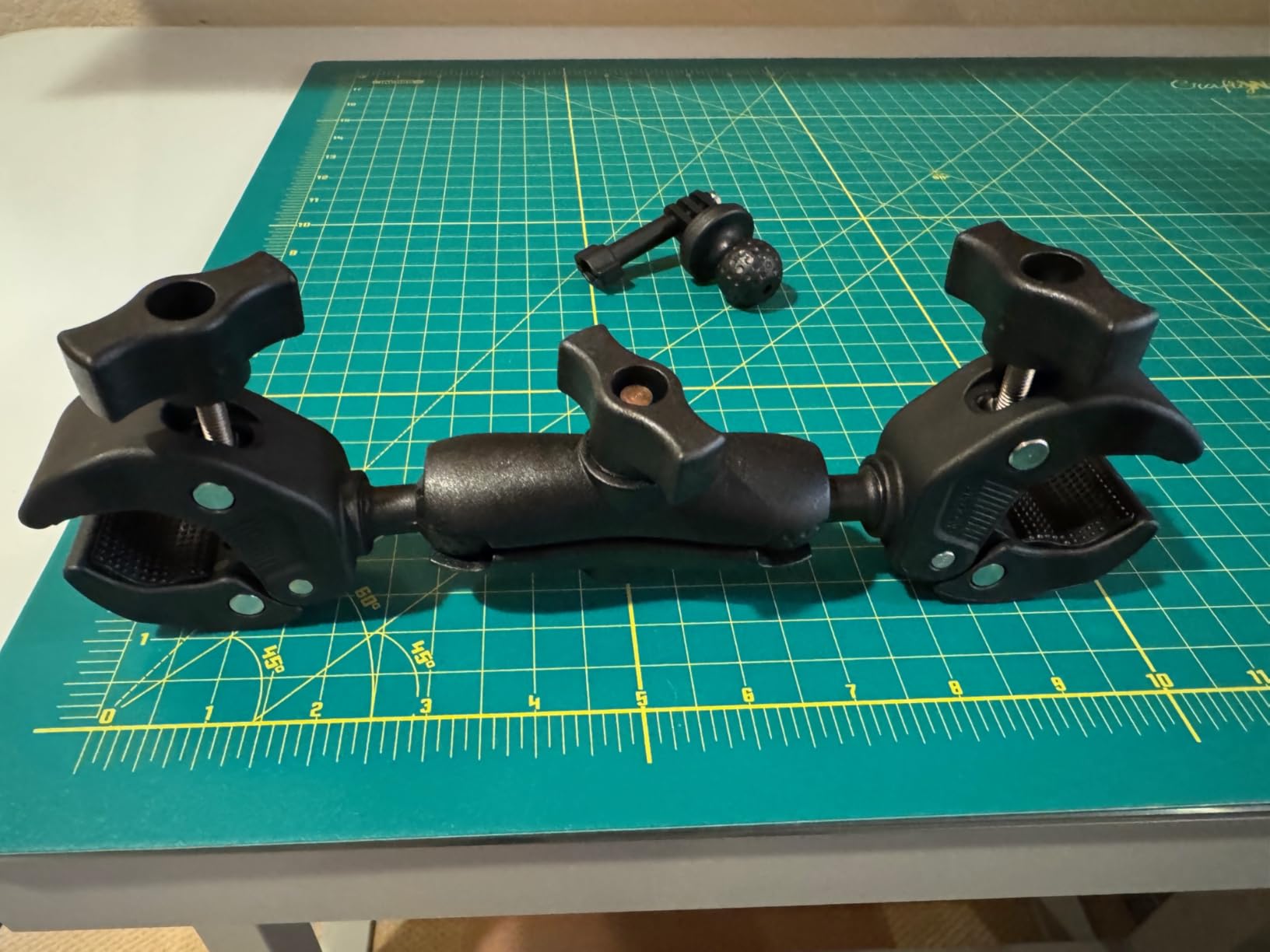 Double Super Clamp Mount Umbrella Clamp Motorcycle Cam Pole Mounts customer photo 1