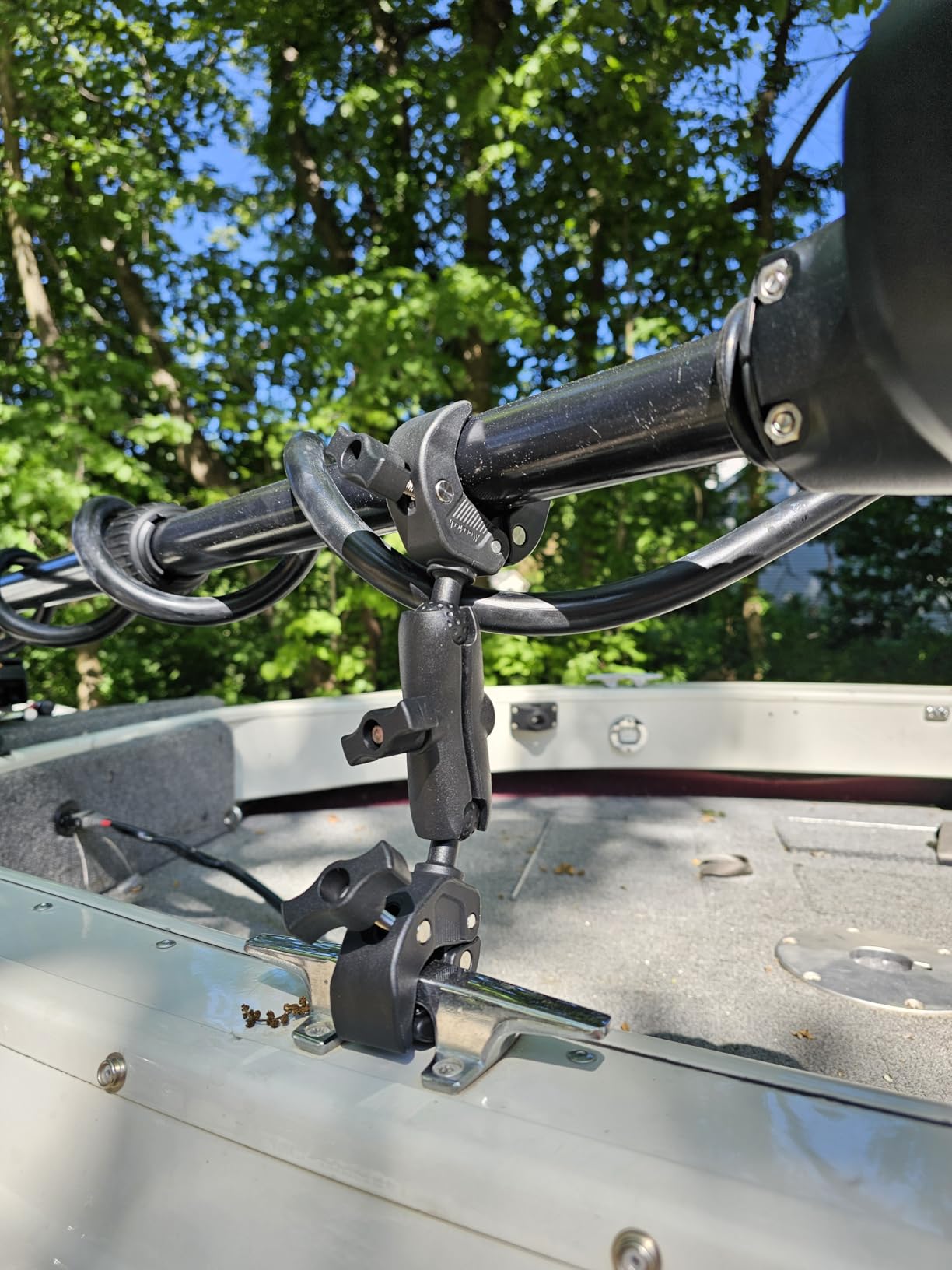 Double Super Clamp Mount Umbrella Clamp Motorcycle Cam Pole Mounts customer photo 2