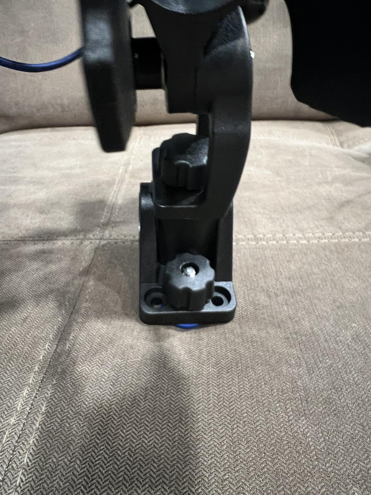 GearTrust Track Mount Fishing Rod Holder, Fits Existing Kayak Boat Track | Wobble-free dual T bolt kayak fishing rod holder. Heavy duty T-track mount pole holder rack for boat deck trolling customer photo 2
