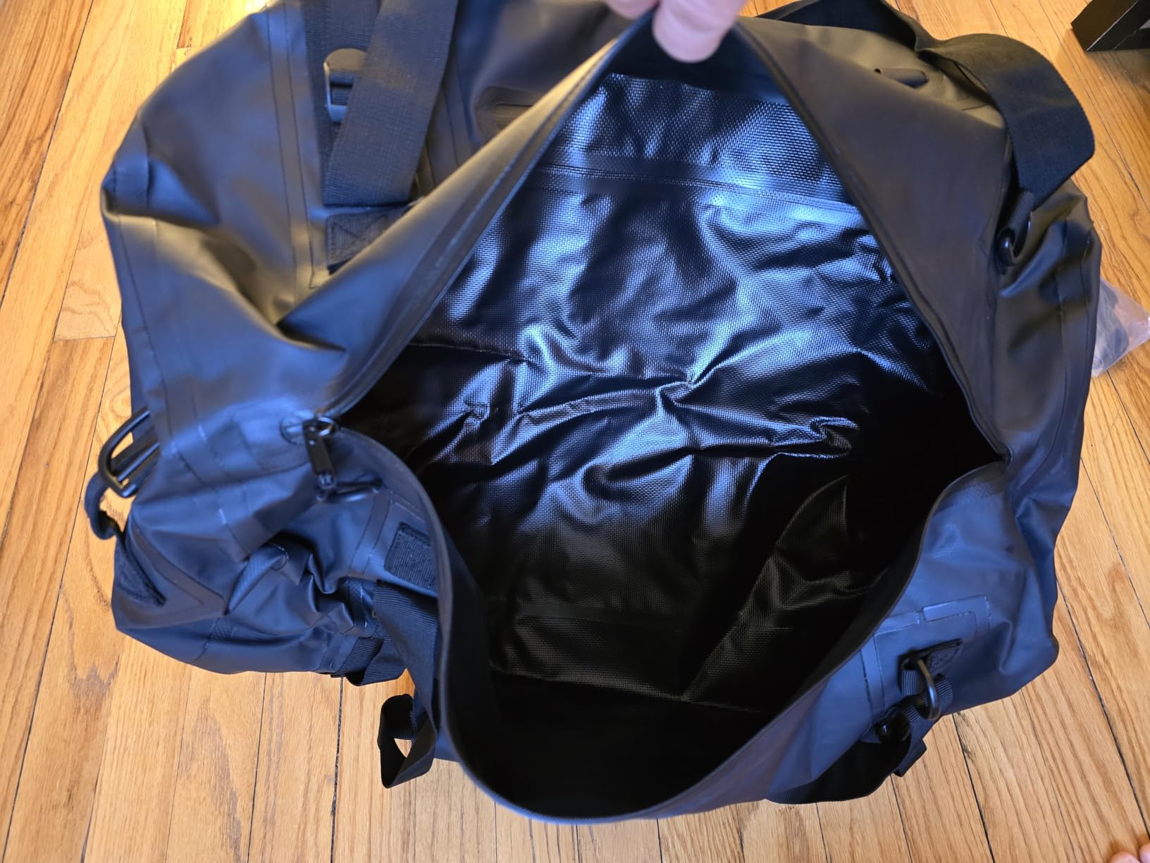 HEETA Waterproof Motorcycle Dry Bag Duffel Luggage Travel Bags, Black 50L customer photo 2