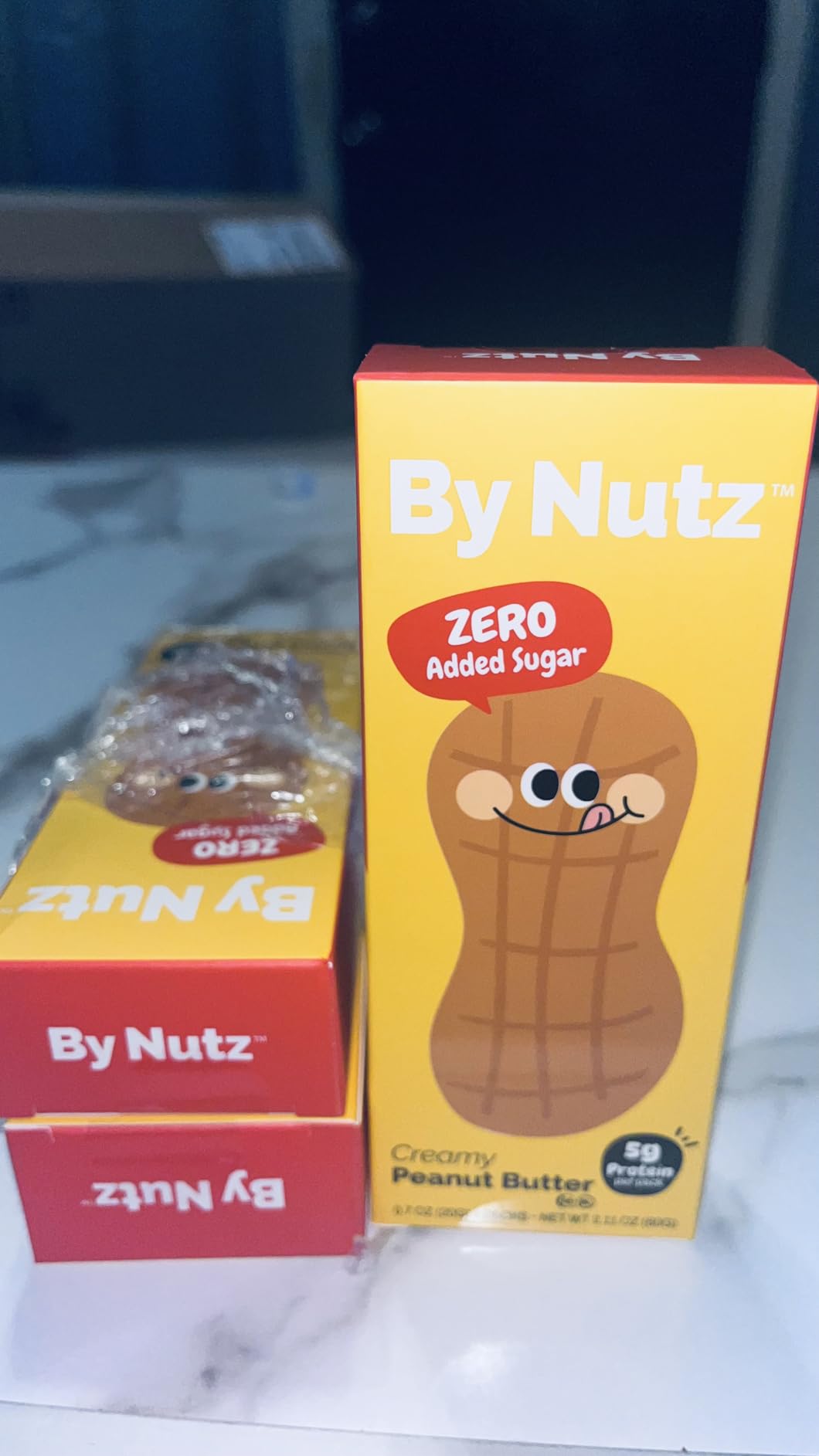 By Nutz Peanut Butter Packets, No Added Sugar, Single Serve Peanut Butter Packs for On-the-Go & Travel, High Oleic, Non-GMO, 9 x 20g (3 Boxes) customer photo 2