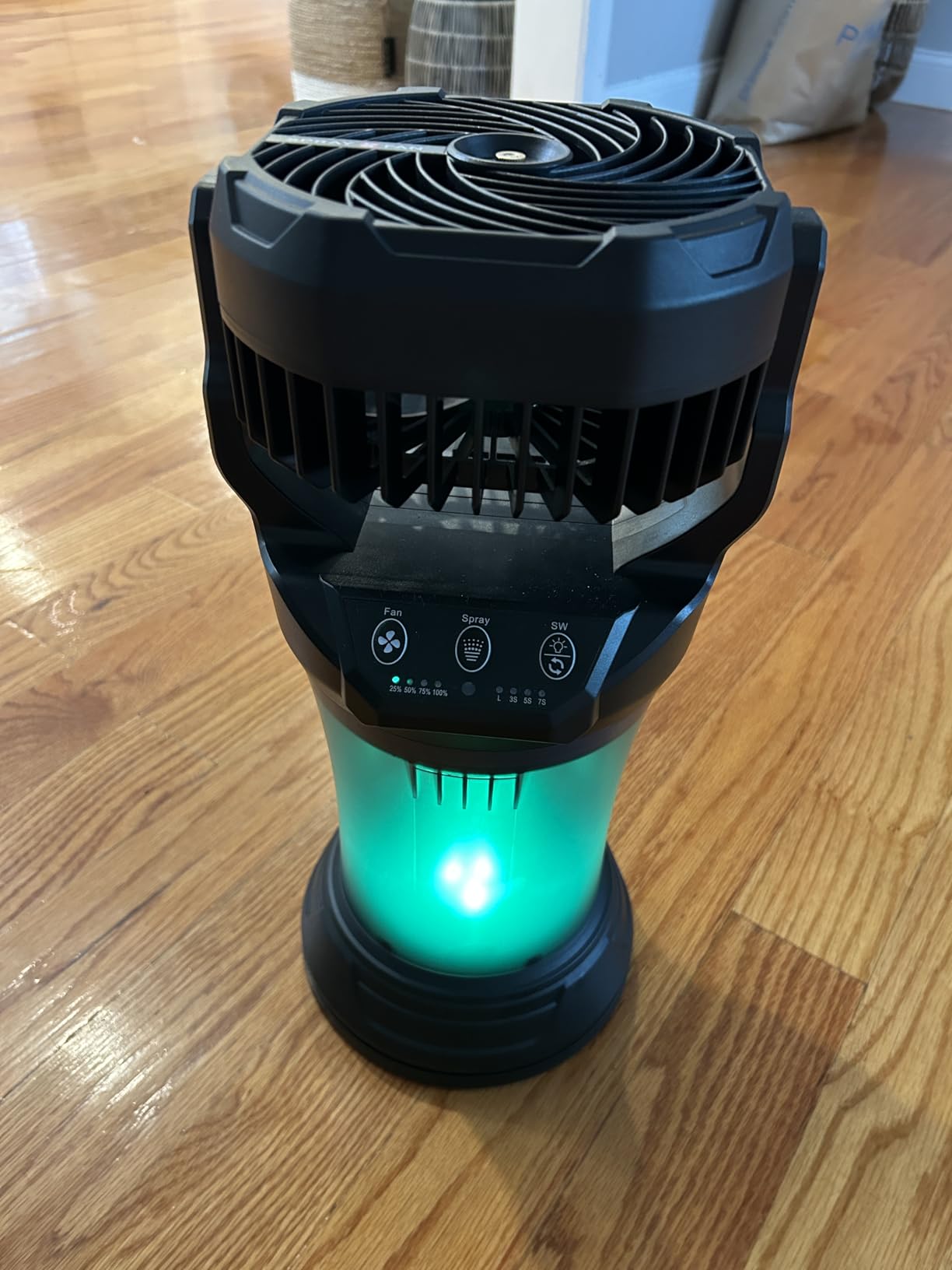 Misting Fans for Outside, Portable Mister Fan with 30000mAh Battery & Remote, 2L Tank & 4 Speeds Mist Modes, Extreme Heat Relief for Camping Patio Garden Backyard Tailgate Parties customer photo 1
