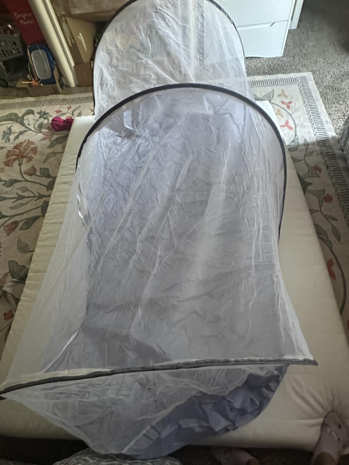 Extra Large Pop Up Mosquito Net, Soft, Comfortable, Sturdy Durable, and Breathable Mesh Tent, 78x 41x 31In, Foldable and Easy To Carry, Mosquito Net for Bed, Adult Bedroom, Travel, Camping, Beach, Jungle Sleeping customer photo 2