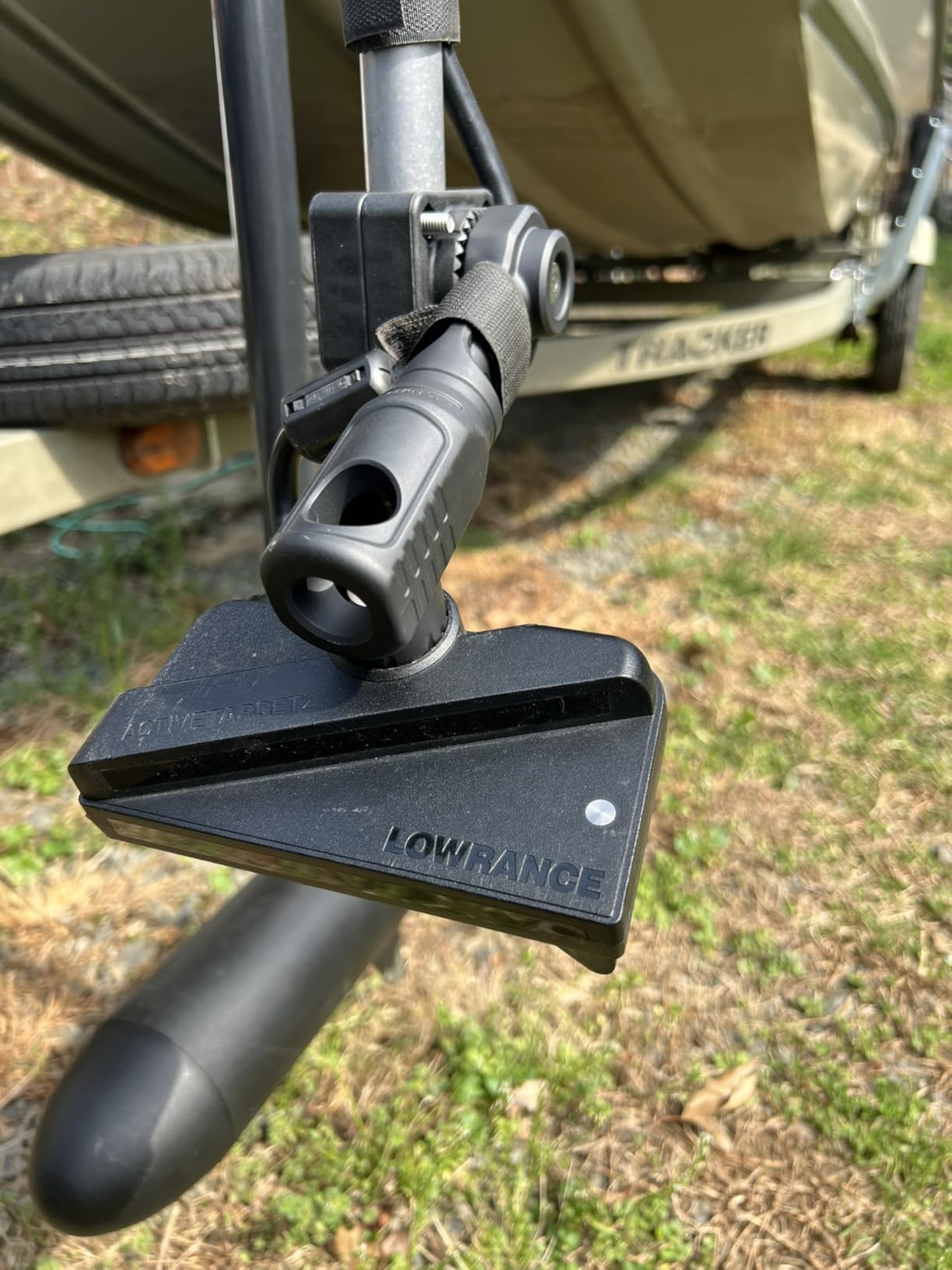 Aluminum Transducer Pole Mount Compatible with Garmin Lowrance customer photo 1